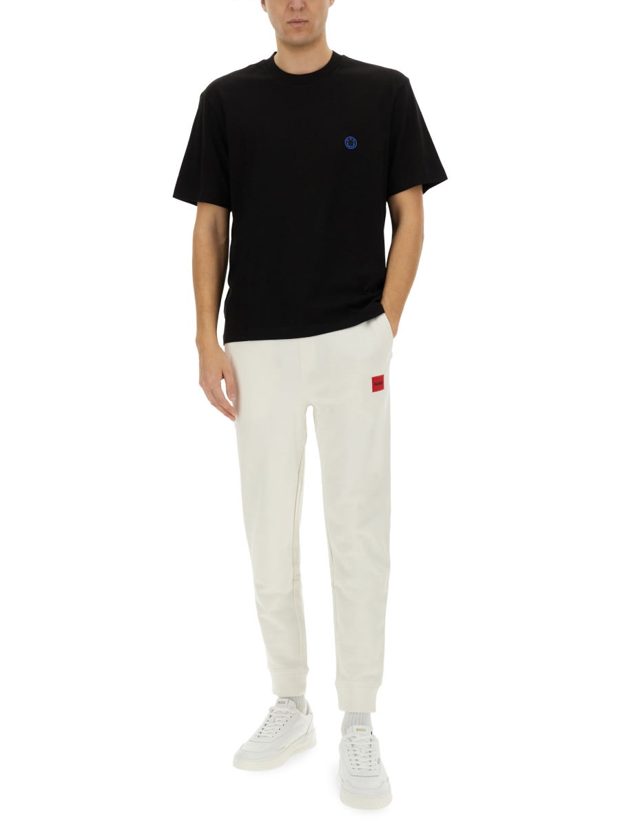 Hugo Boss Hugo Cotton Jogger Pants In White