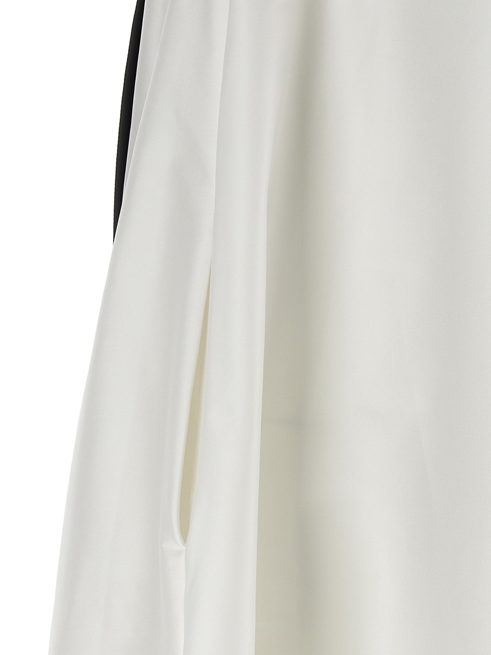Bernadette Bailey Two-tone Bow-embellished Taffeta Midi Dress