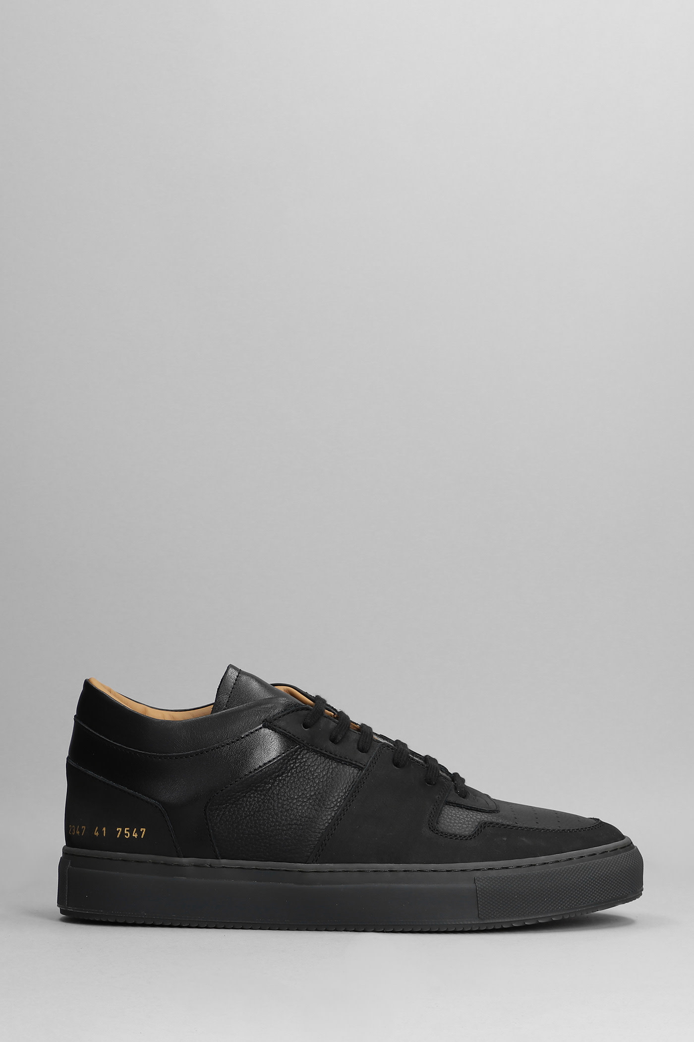 Common Projects Decades Sneakers In Black Suede And Leather