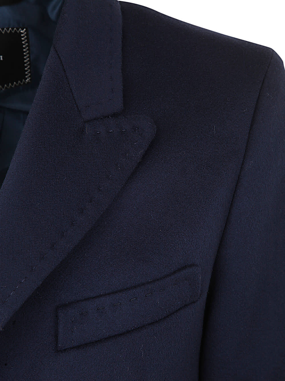 Shop Sartoria Brizzi Coat In Blue