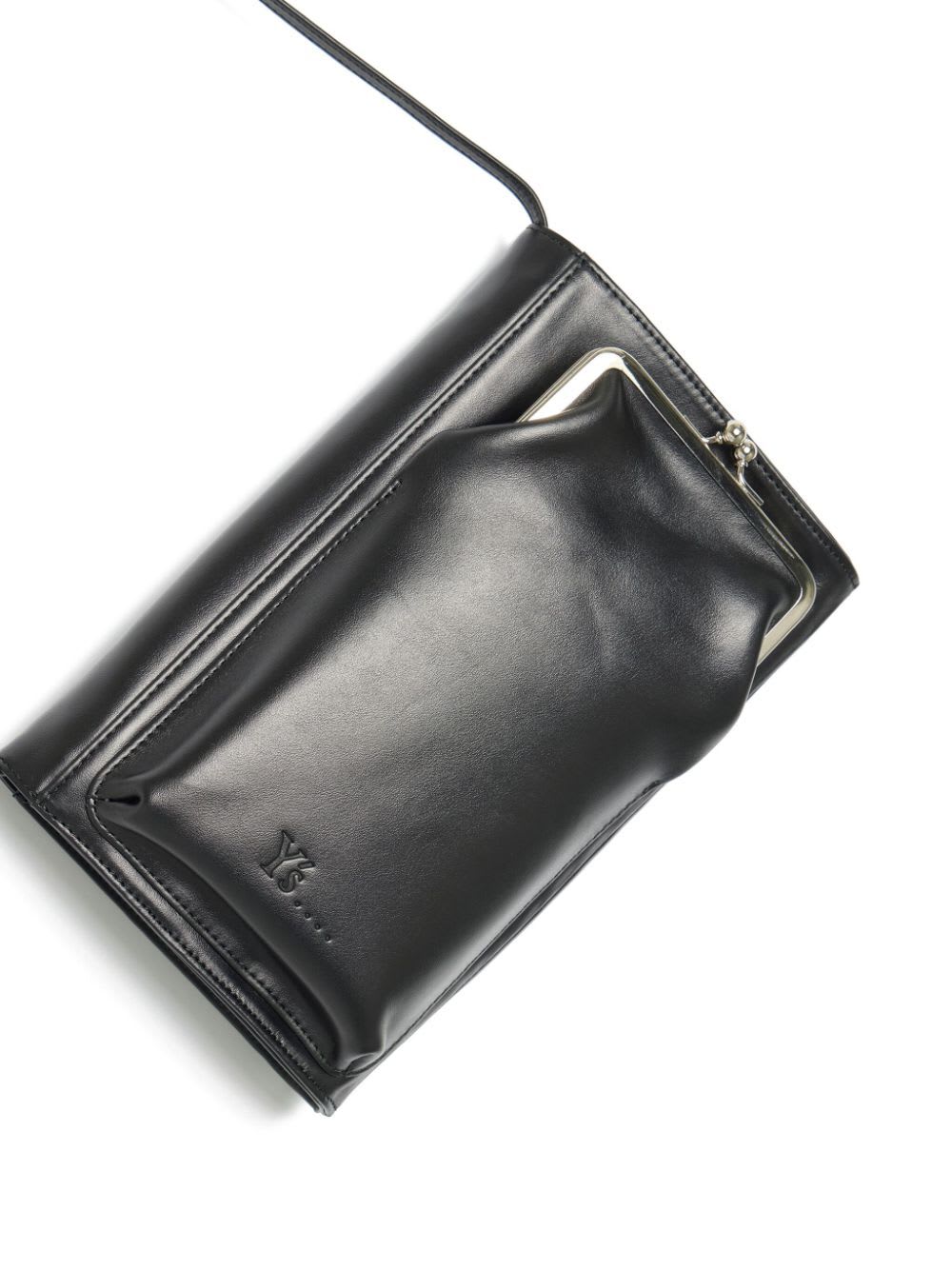 Shop Y's Clutch Bag With Clasp In Black