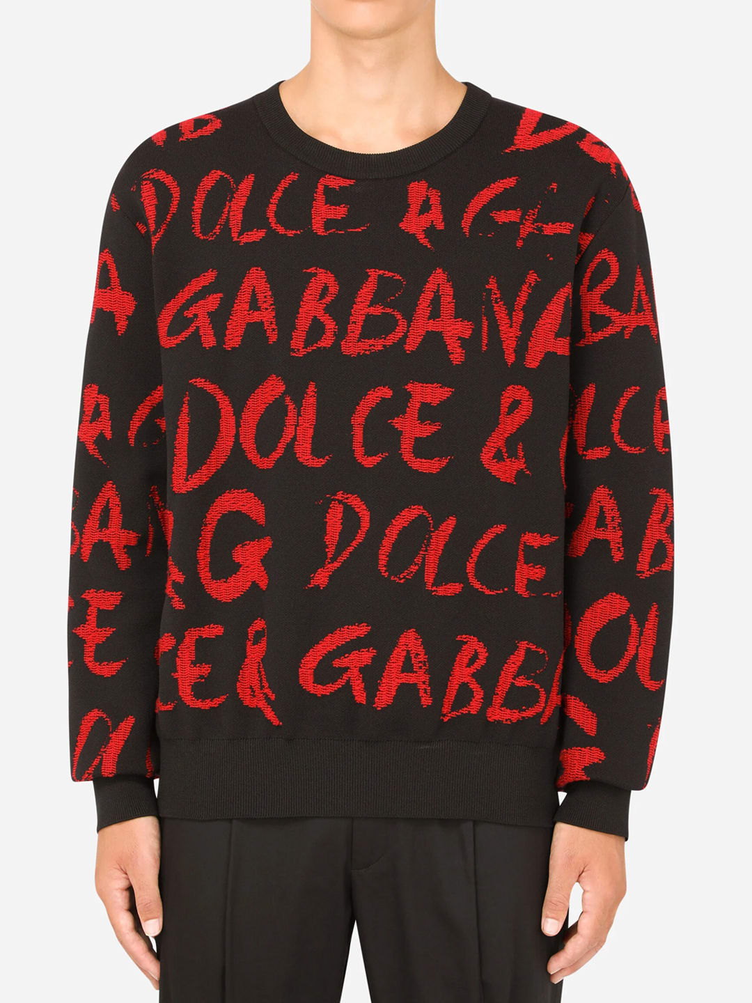 Dolce & Gabbana Round-neck Jacquard Sweater