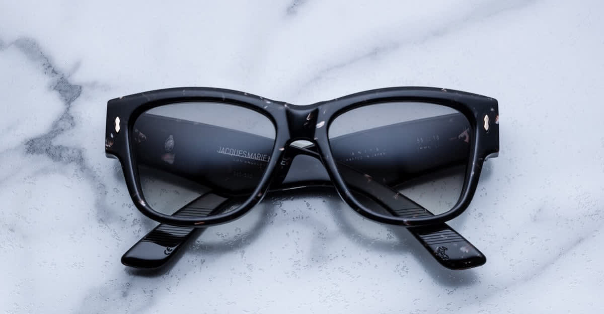 Shop Jacques Marie Mage Anita - Granite Sunglasses In Marble Black