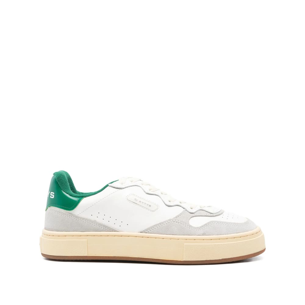 Eytys Leather Panelled Sneakers In White