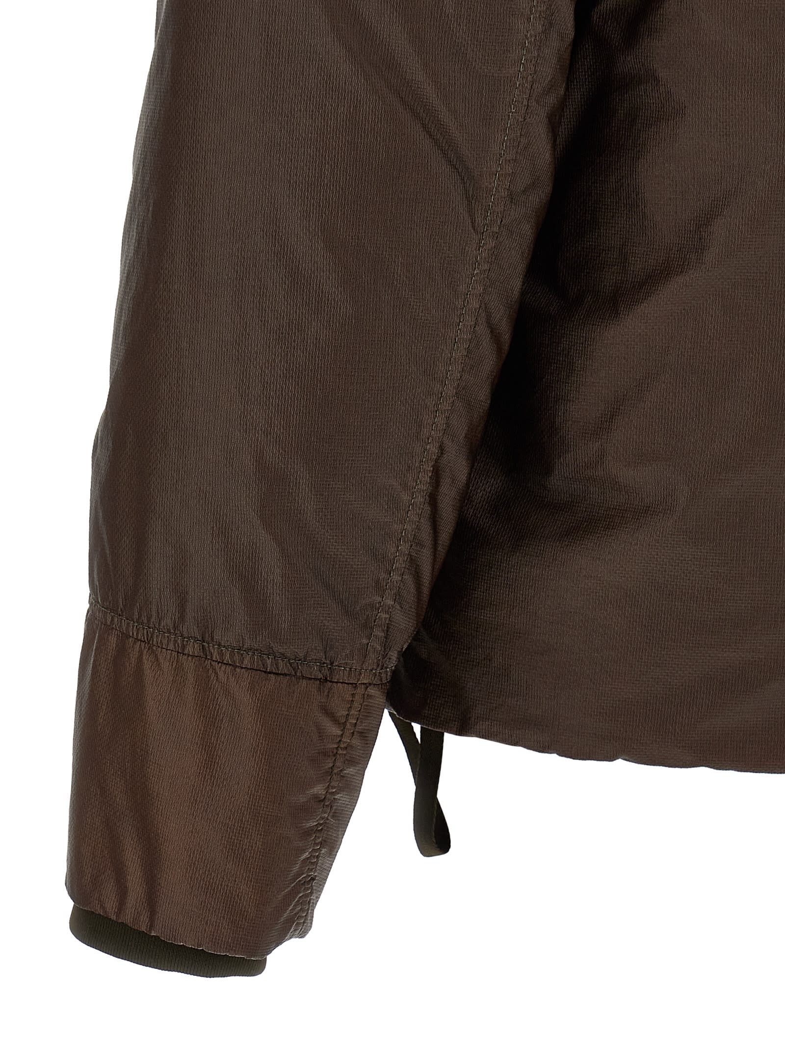 C.p. Company Long Sleeve Outerwear Jacket Pockets In Brown