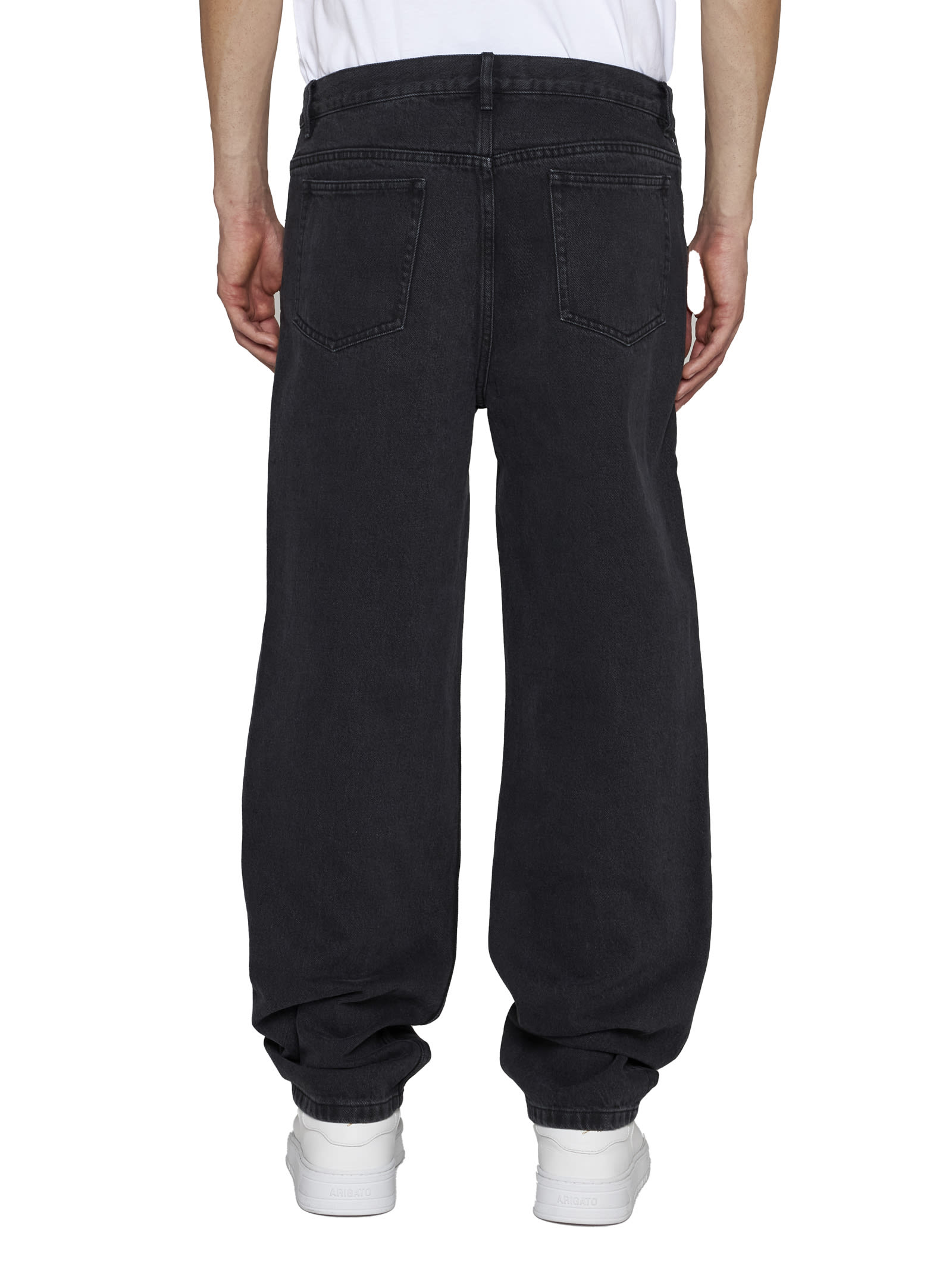 Apc A.p.c. Mens Martin Stonewashed Black Denim Jeans In Black