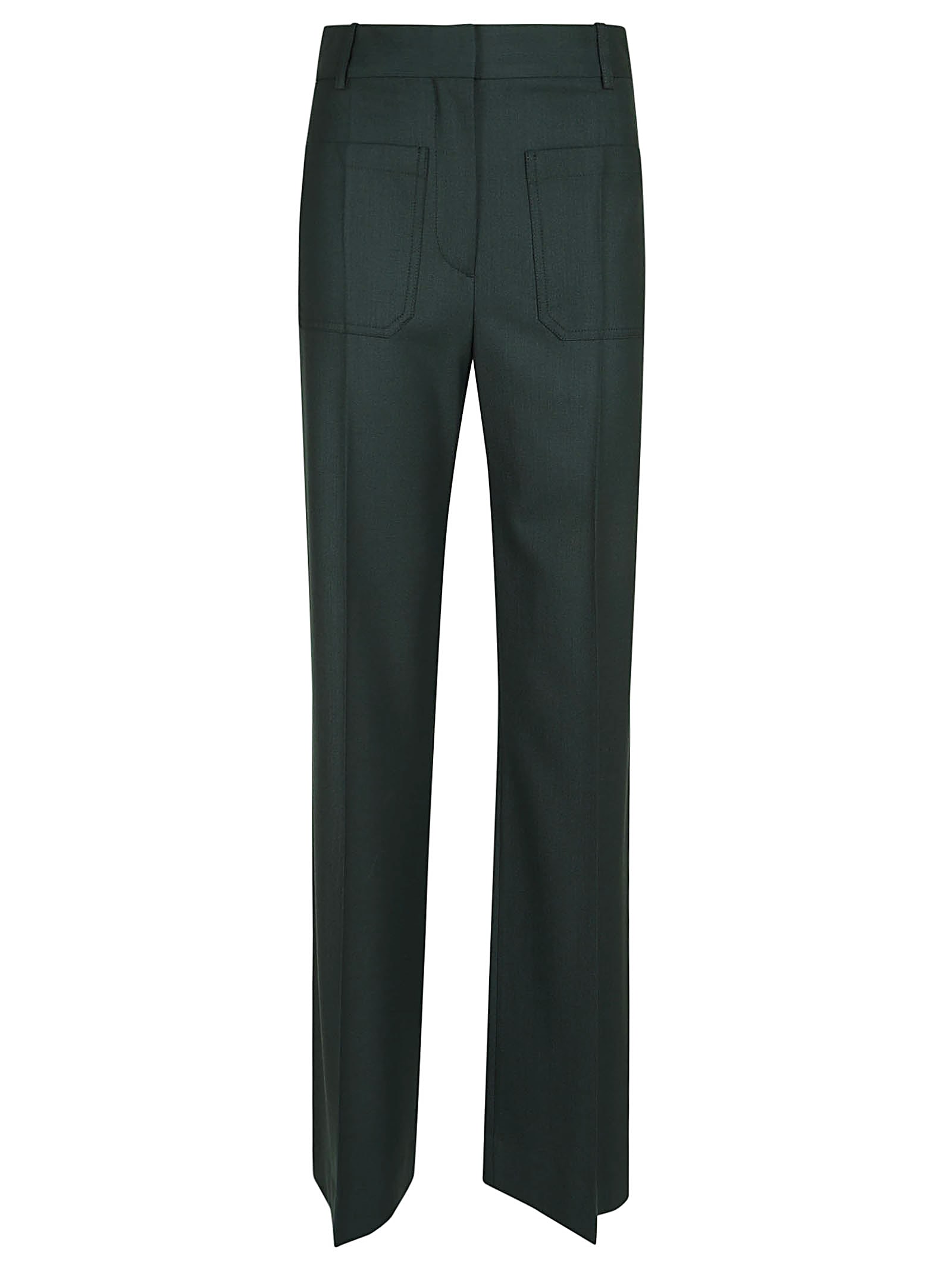 Shop Victoria Beckham Alina Trouser In Seaweed