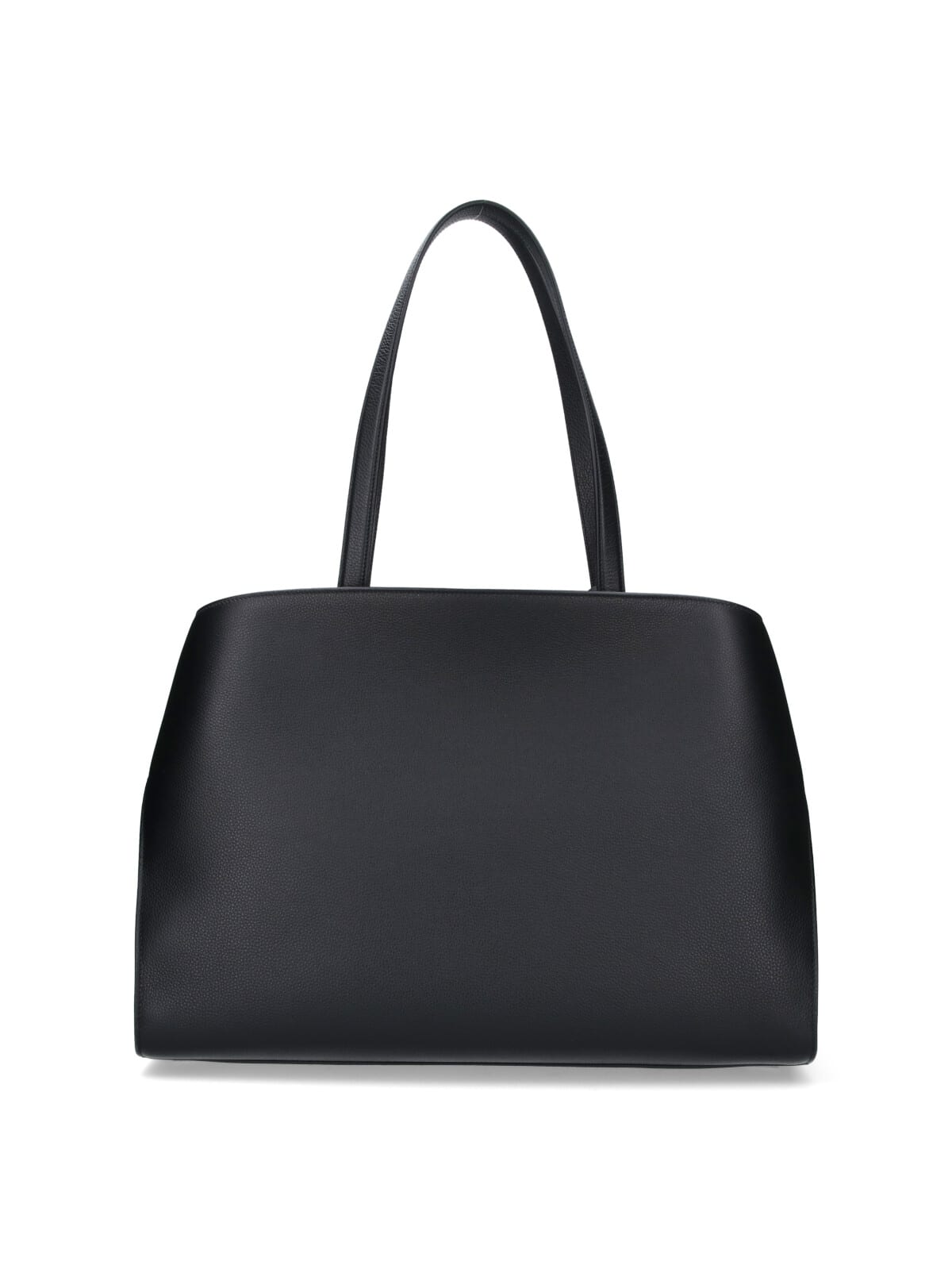 Ferragamo Hug Top-zip Leather Shoulder Bag In Black