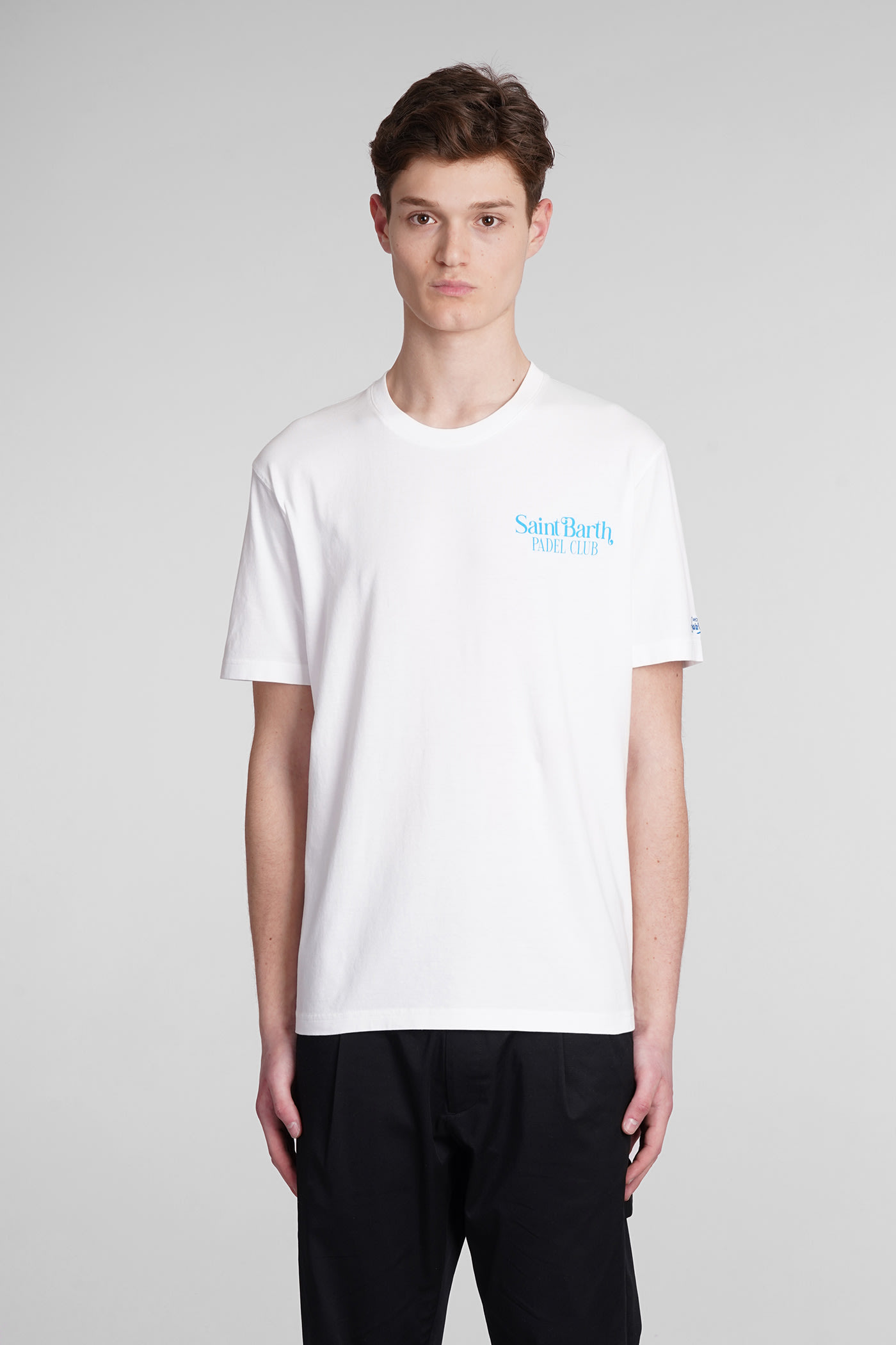 Mc2 Saint Barth Tshirt Man T-shirt In White Cotton