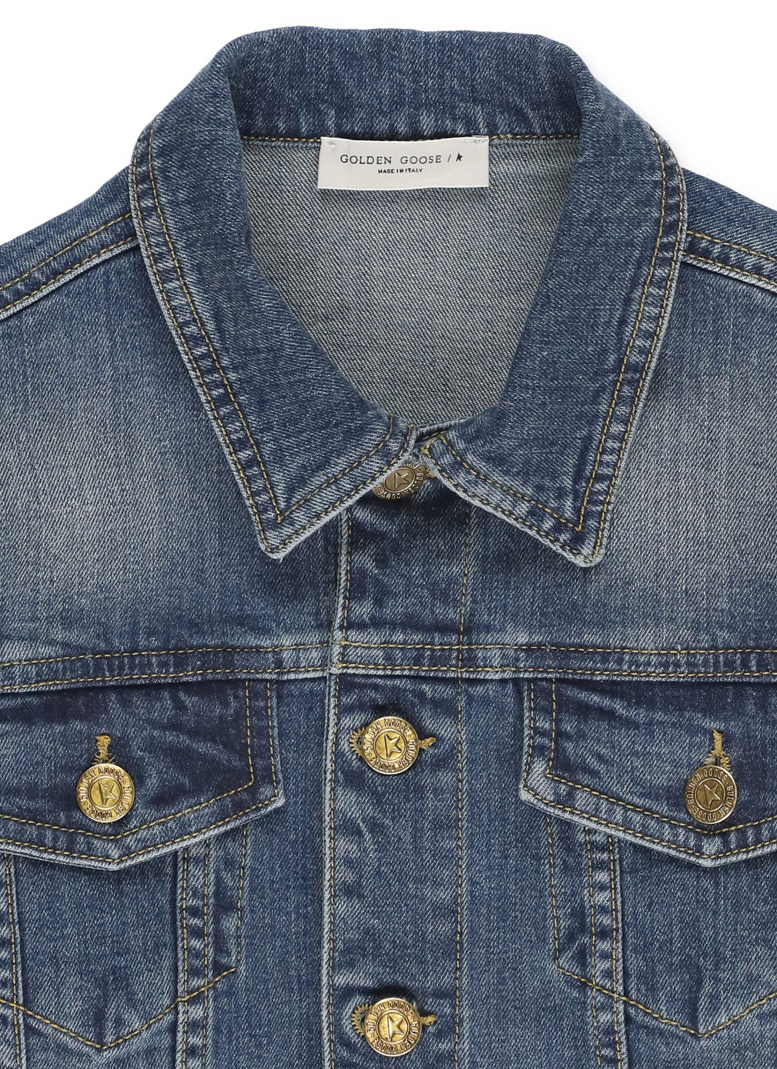 Shop Golden Goose Journey Collection Denim Jacket In Blue