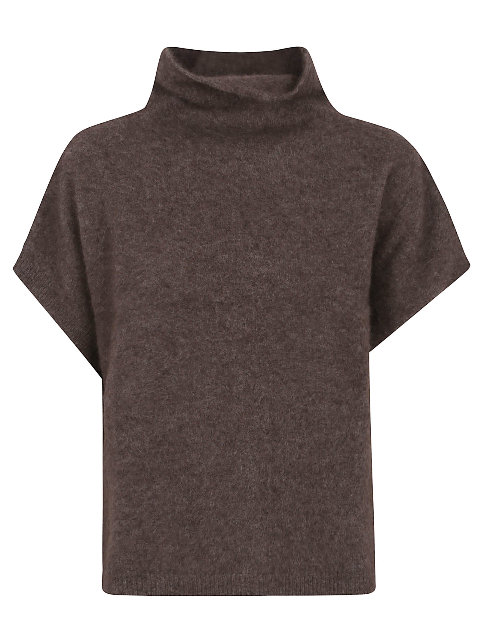 P.a.r.o.s.h . Lacoon Wool Turtleneck Sweater In Brown
