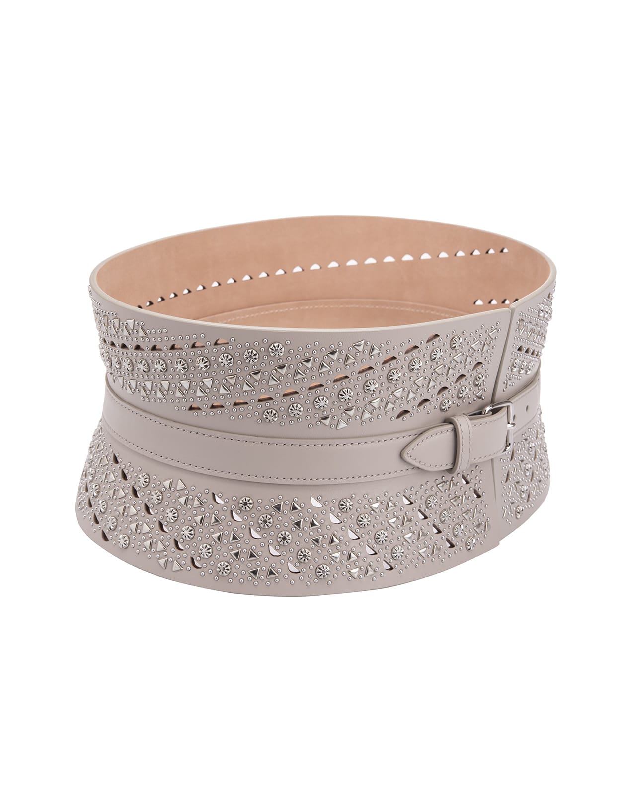 ALAIA Leather Circle Cut-Out Belt