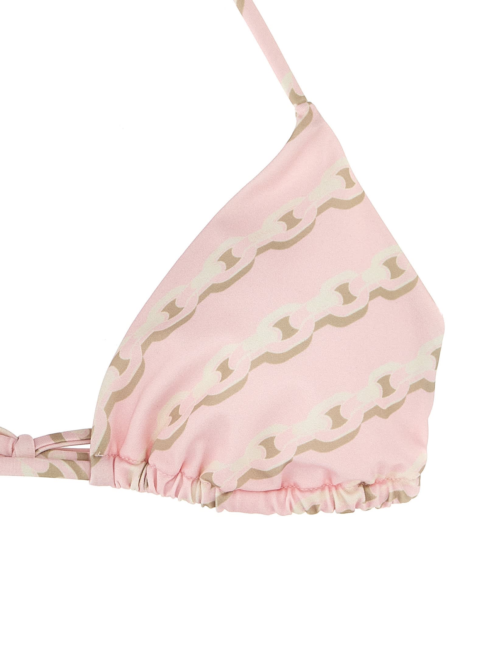 Versace 'treasure' Bikini Top In Pink