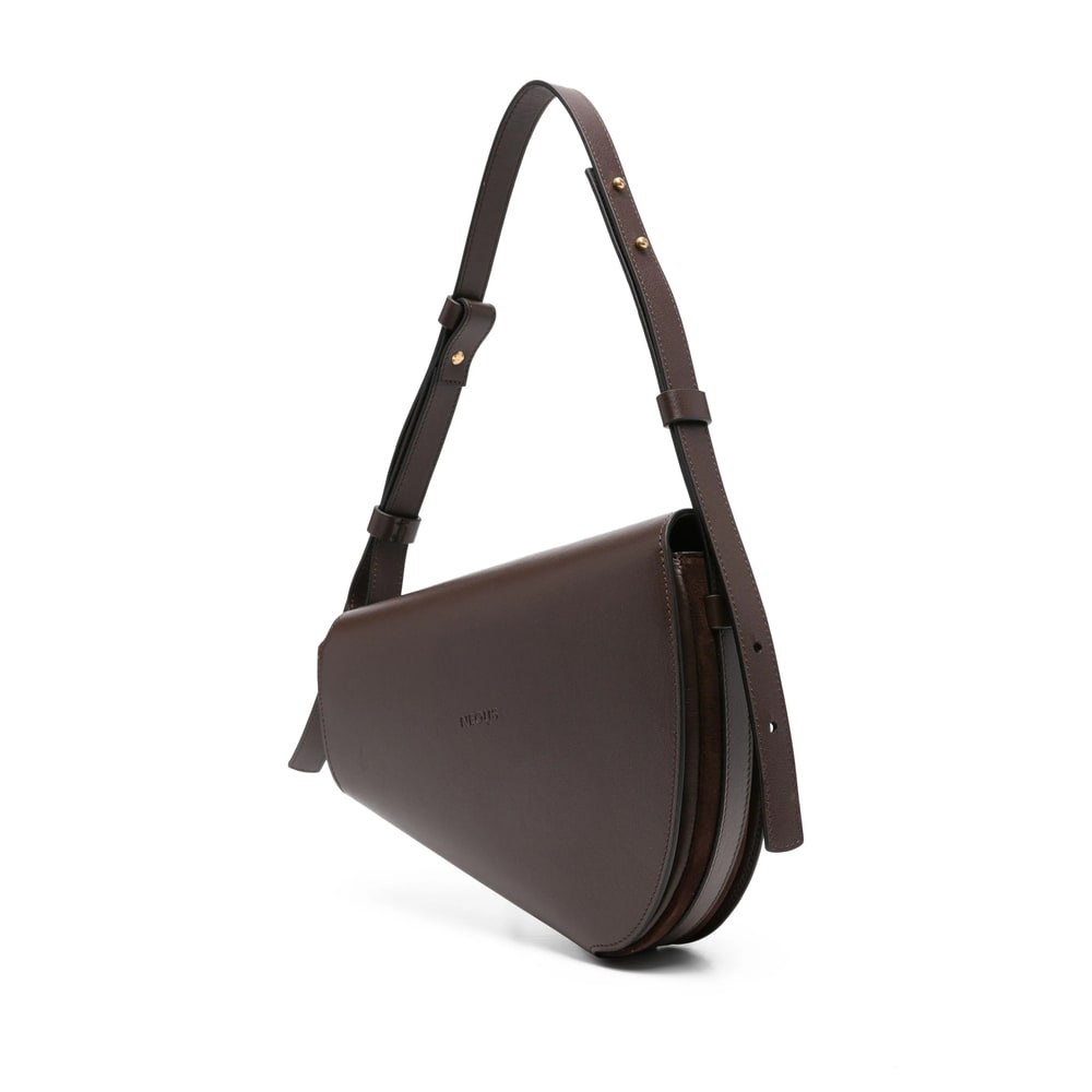 Neous Leather Shoulder Bag In Brown