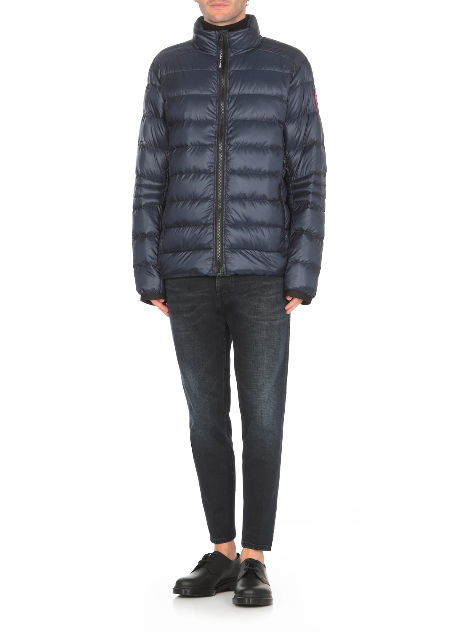 Shop Canada Goose Crofton Down Jacket In Blue