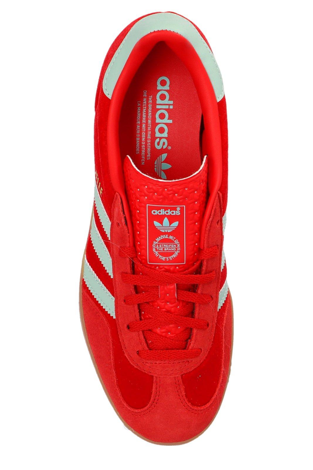 Adidas Originals Gazelle Indoor Sneakers In Suede In Red