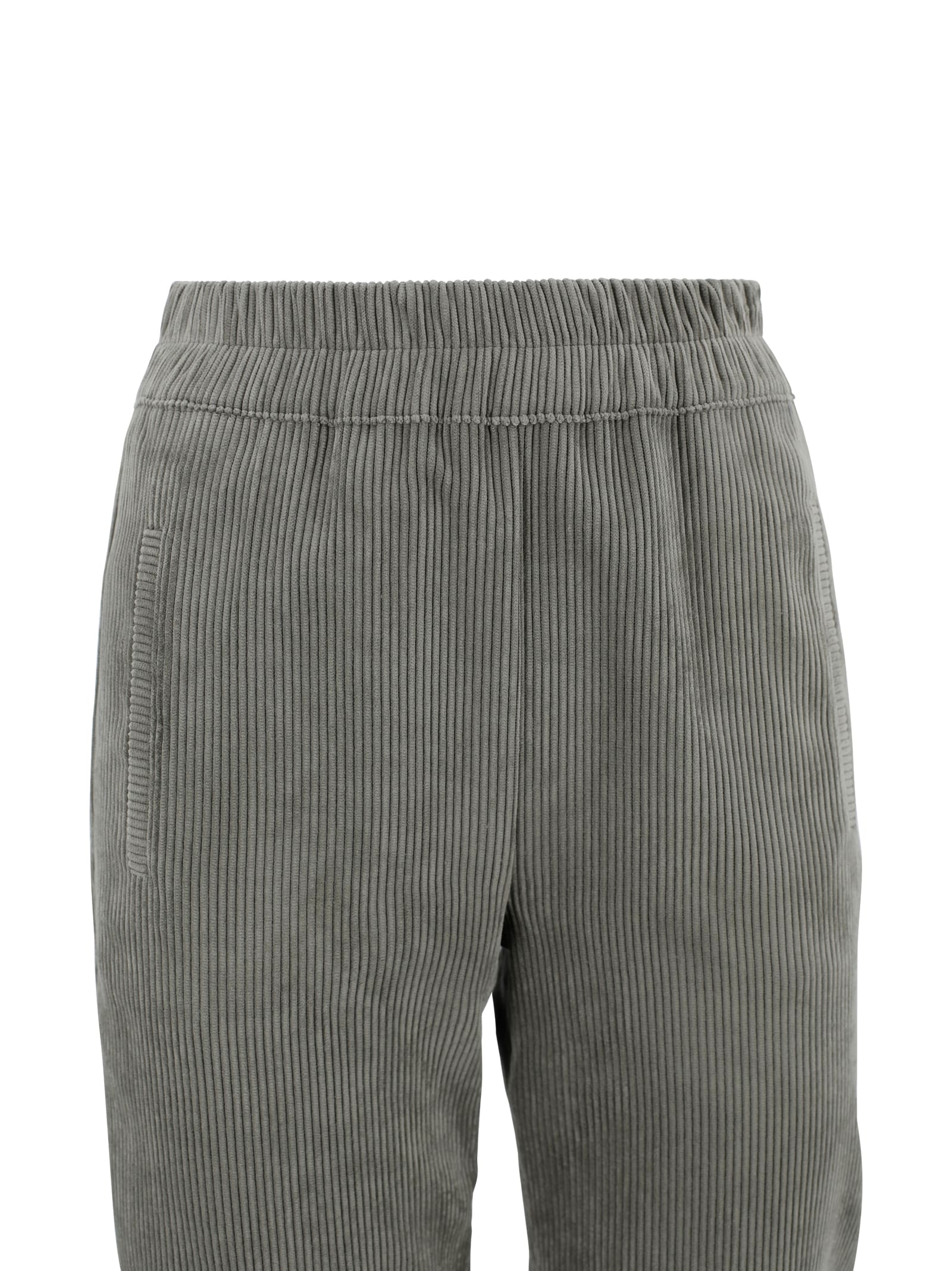 D Exterior Corduroy Jogger Pants In Gray