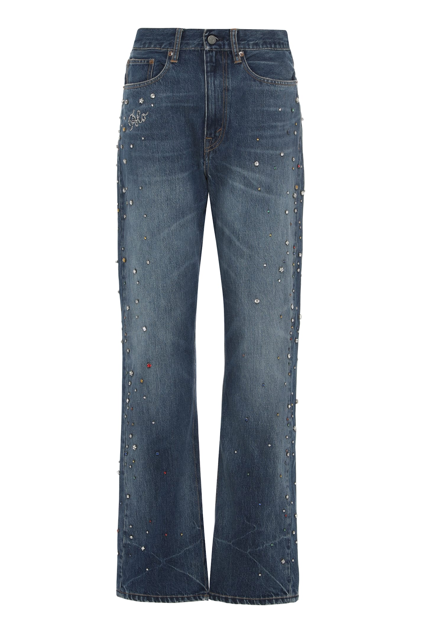 Polo Ralph Lauren Flared Jeans With Five Pockets In Blue