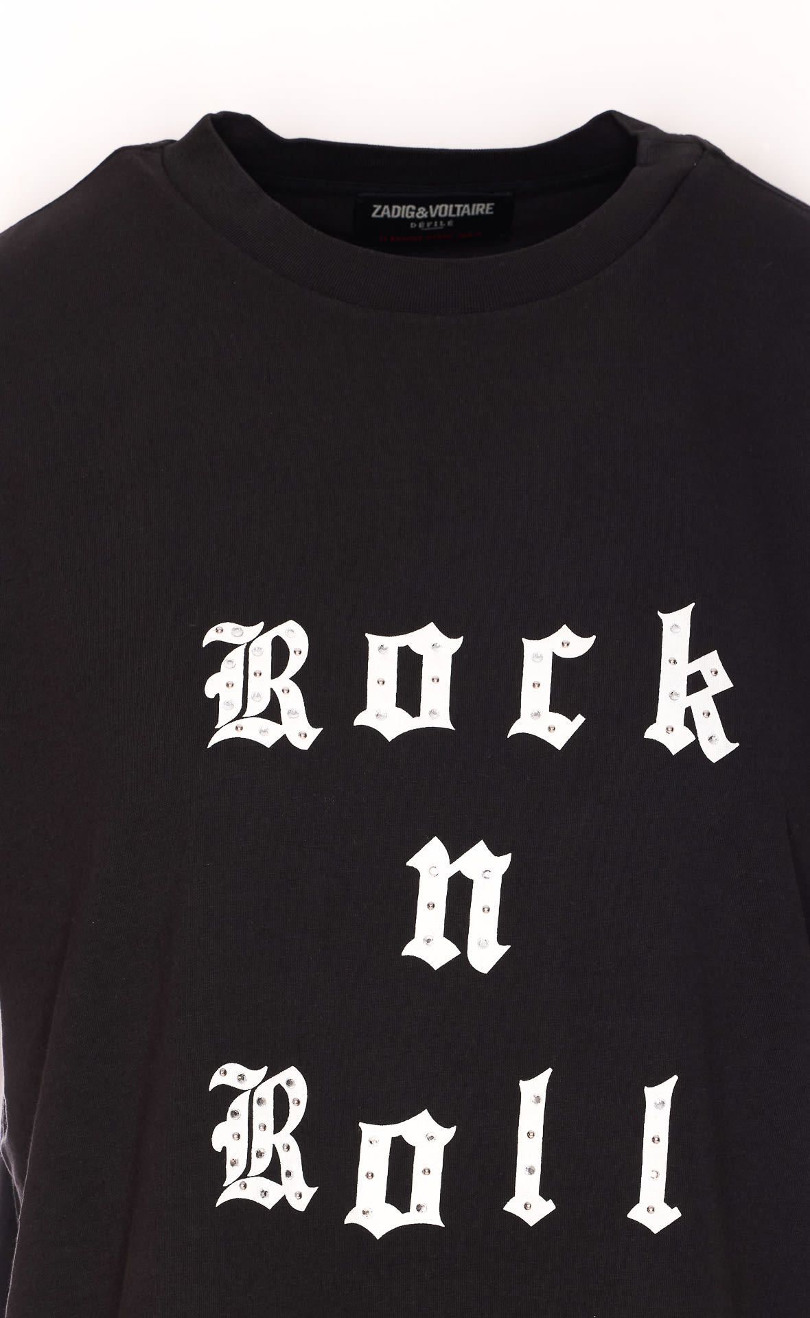 Zadig & Voltaire Edwin Hc Rock And Roll T-shirt In Carbone