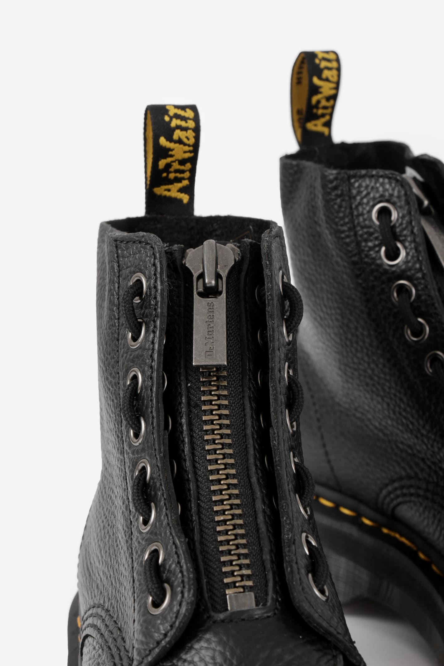 Shop Dr. Martens' Sinclair Milled Nappa Combat Boots In Black