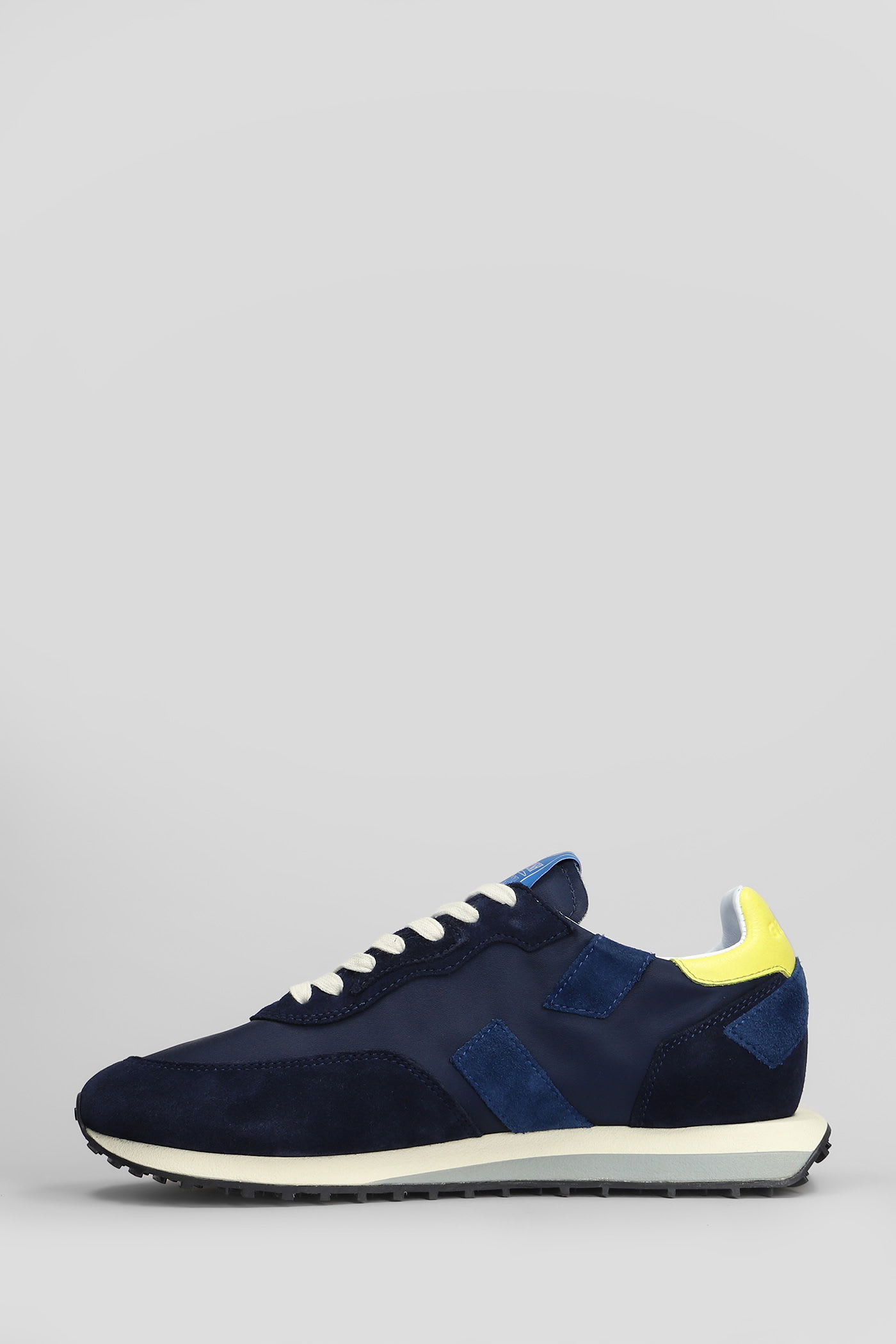 Ghoud Rush Sneakers In Blue Suede And Fabric