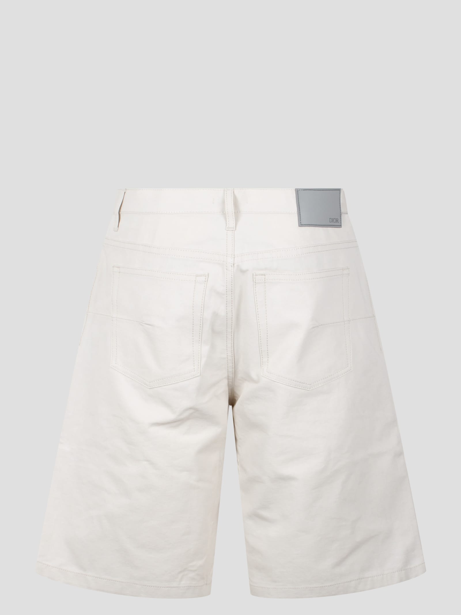 Shop Dior Cd Heart Shorts In White