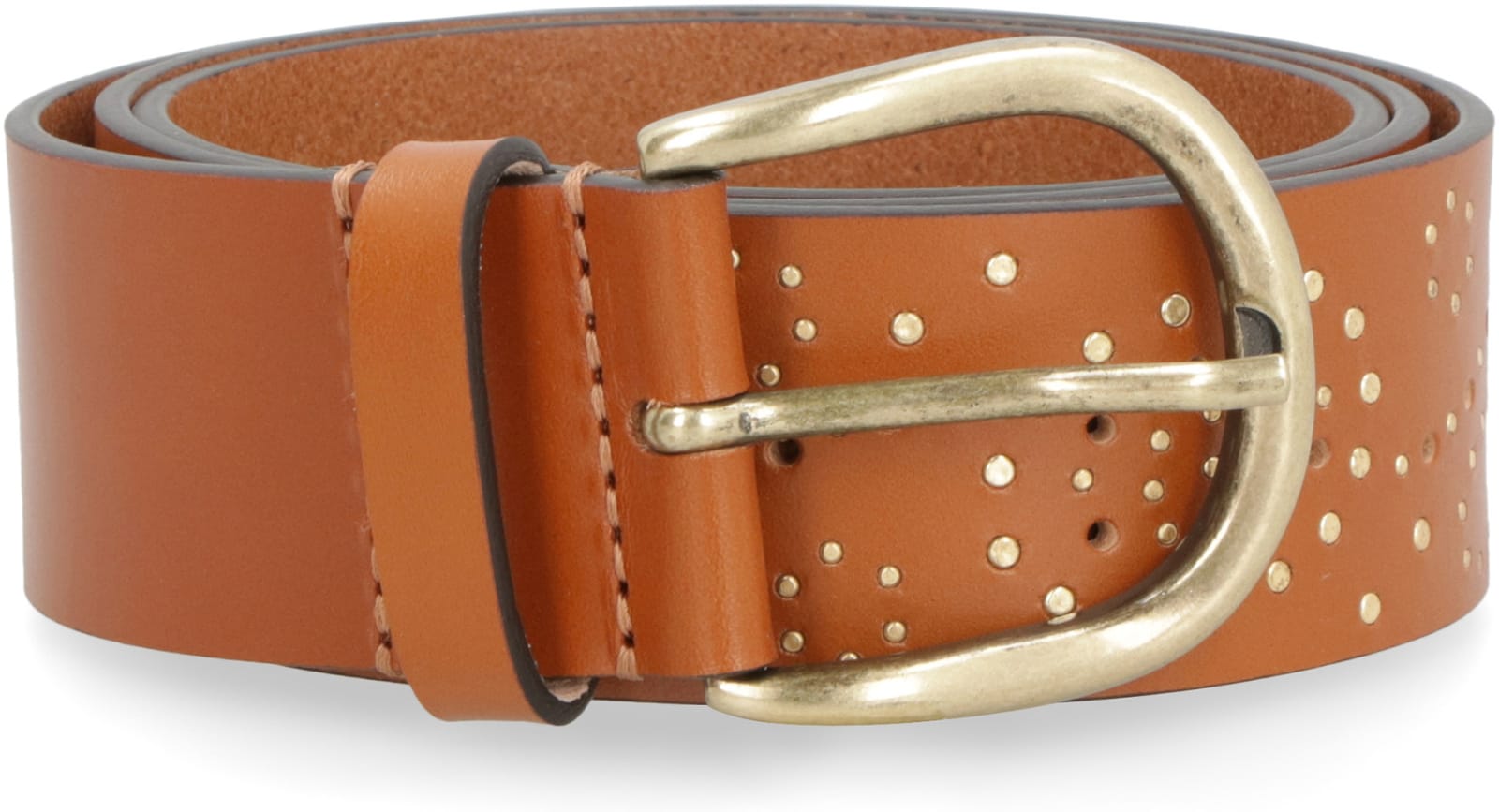 Shop Isabel Marant Zaf Leather Belt In Brown