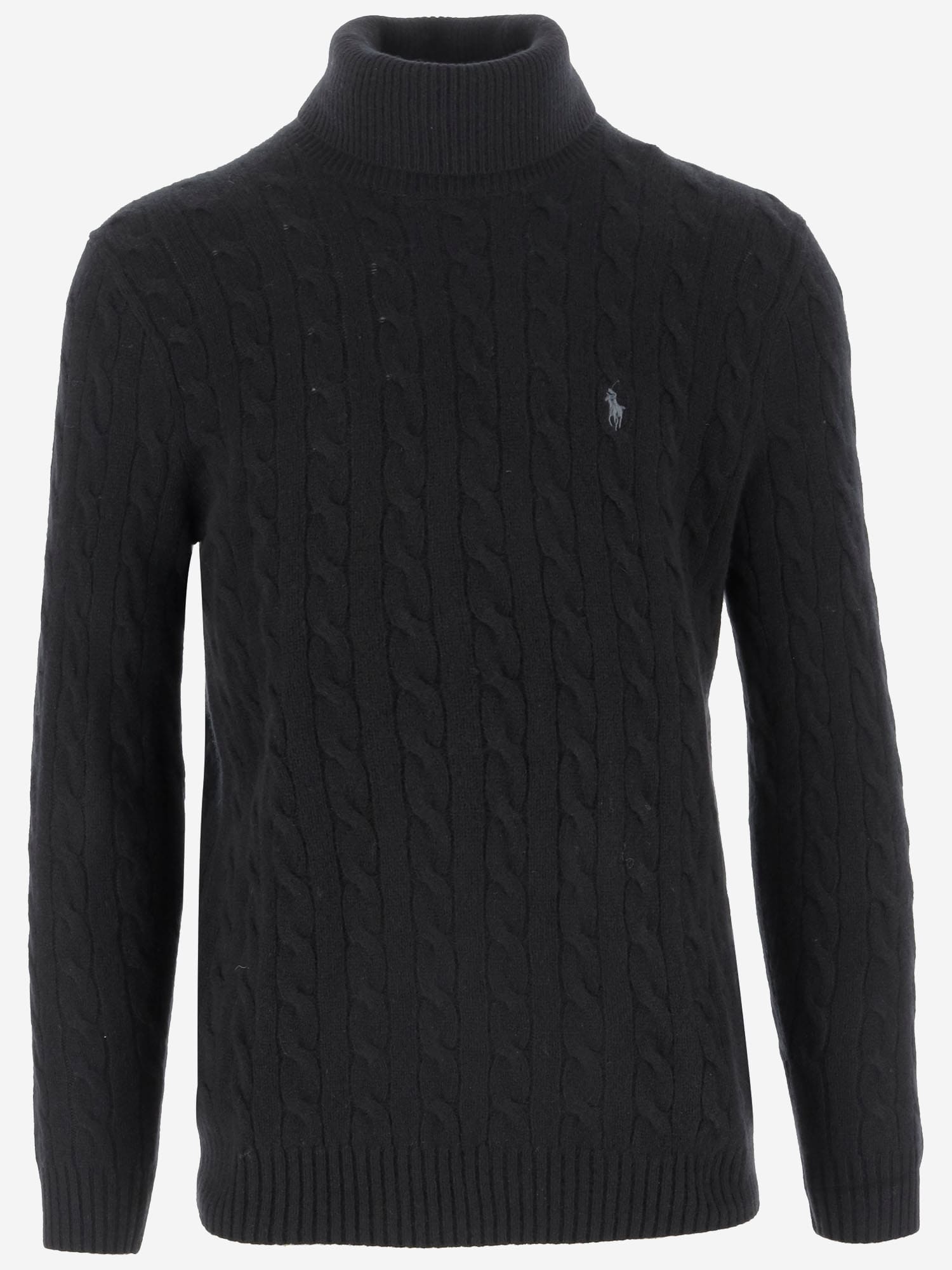 Shop Polo Ralph Lauren Wool And Cashmere Pullover In Black