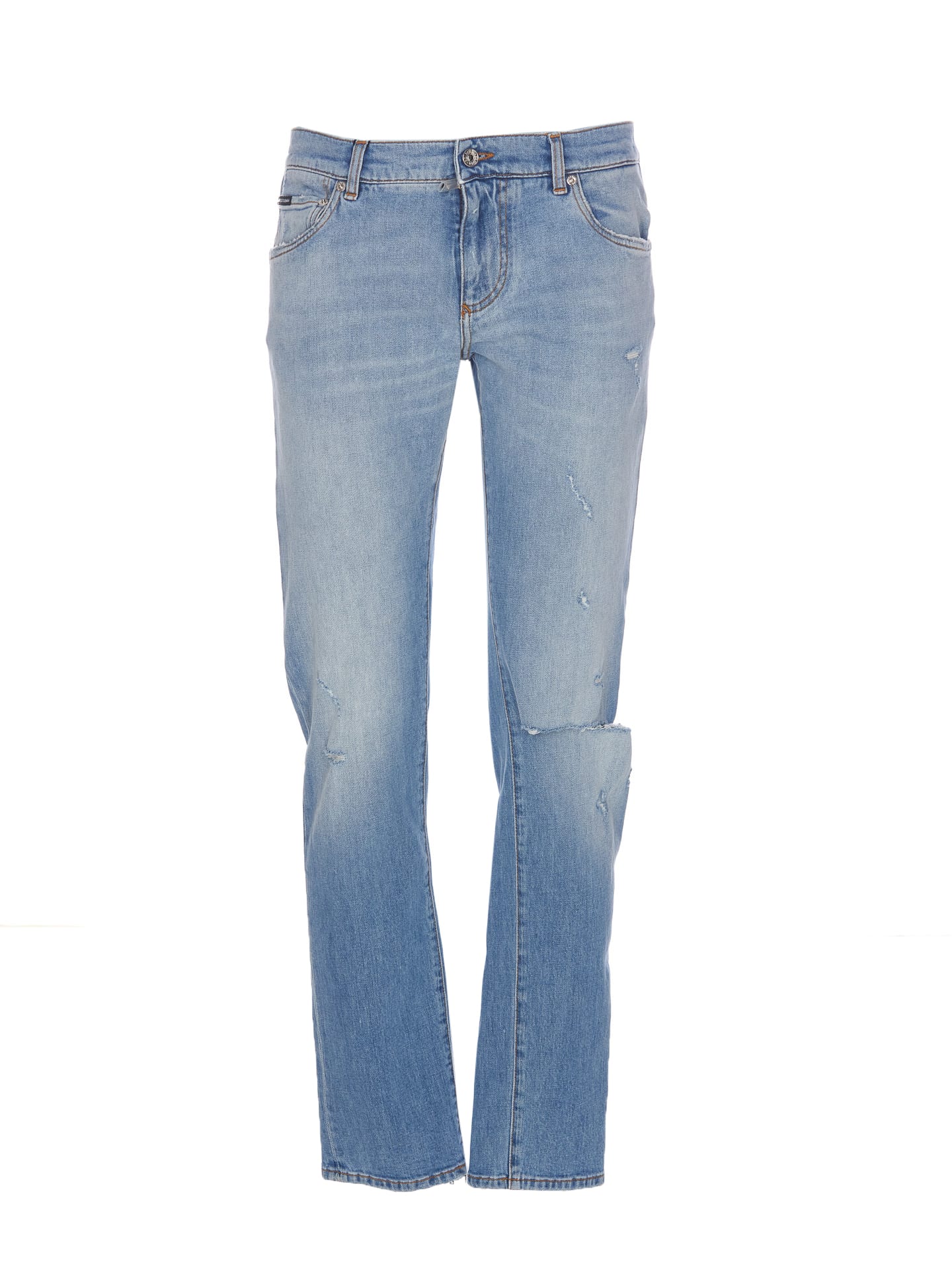 Shop Dolce & Gabbana Skinny Jeans In Variante Abbinata