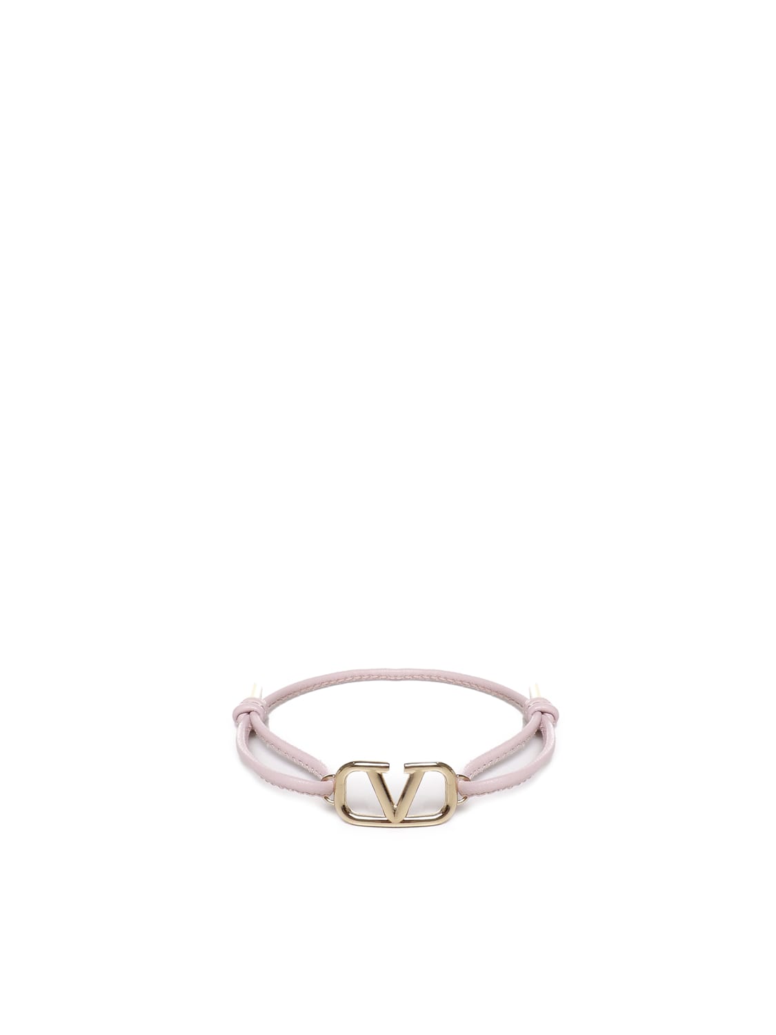 Thin Vlogo Leather Bracelet