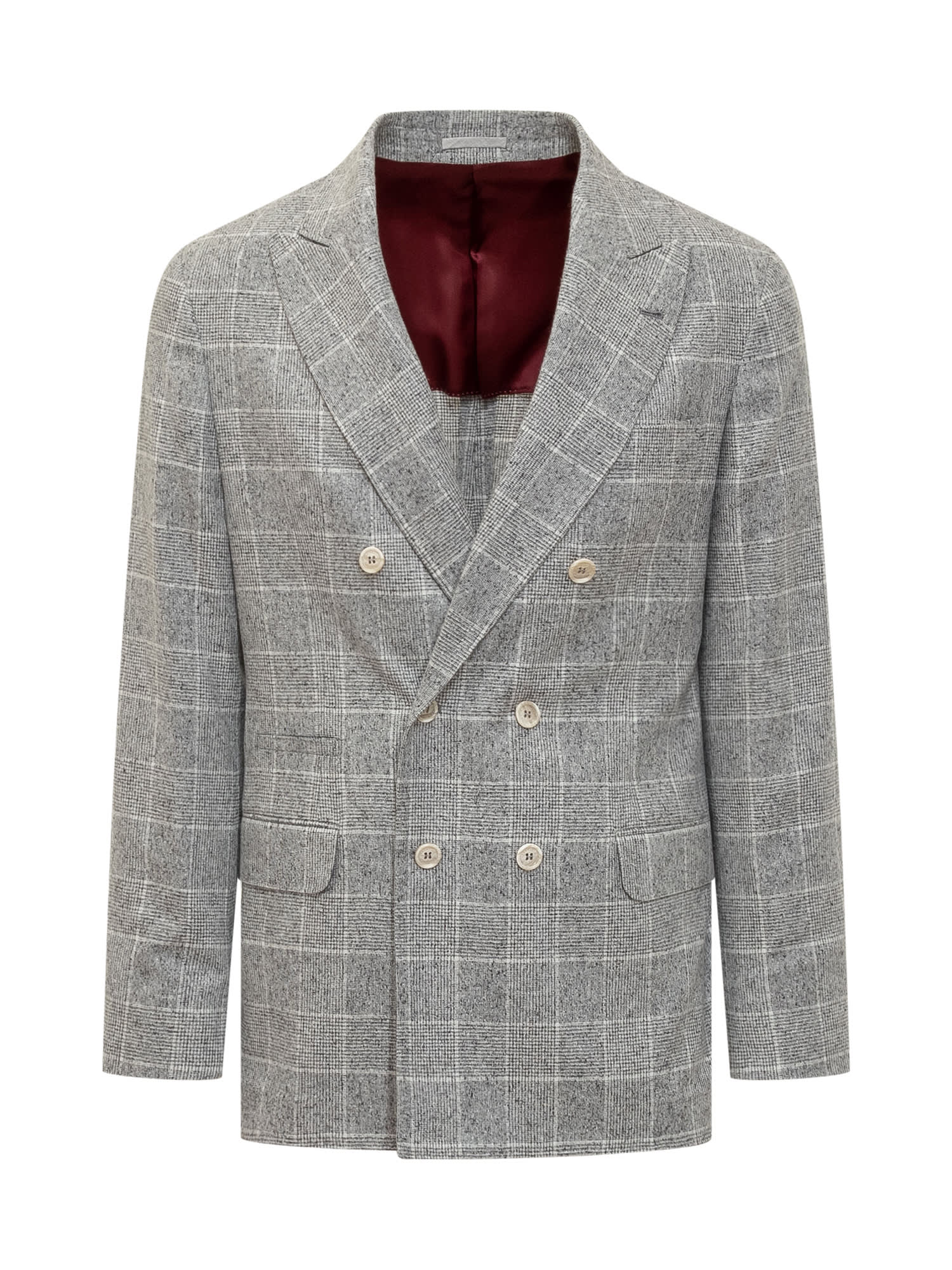 Shop Brunello Cucinelli Deconstructed Jacket In Perla