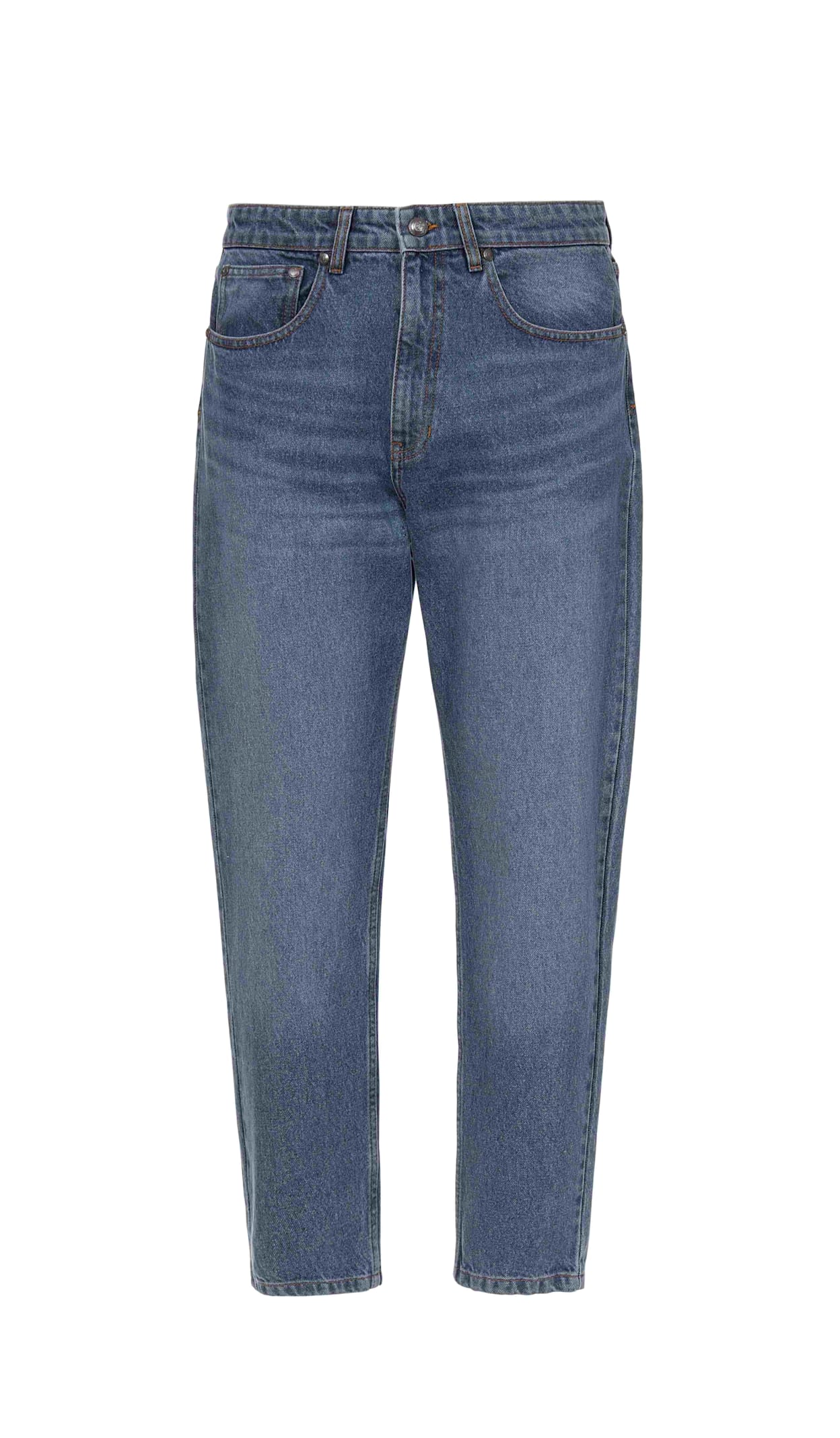 Just Cavalli Logo-embroidered Jeans In Blue