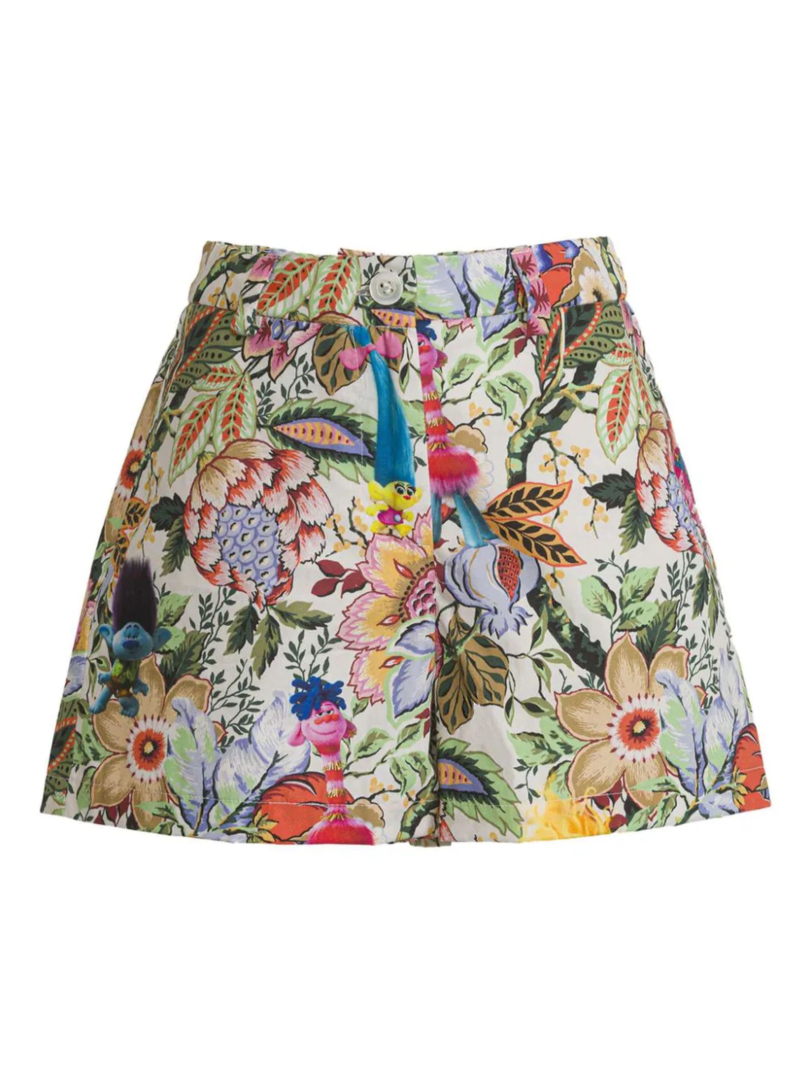 Shop Etro Multicolor Cotton Shorts In Colourful