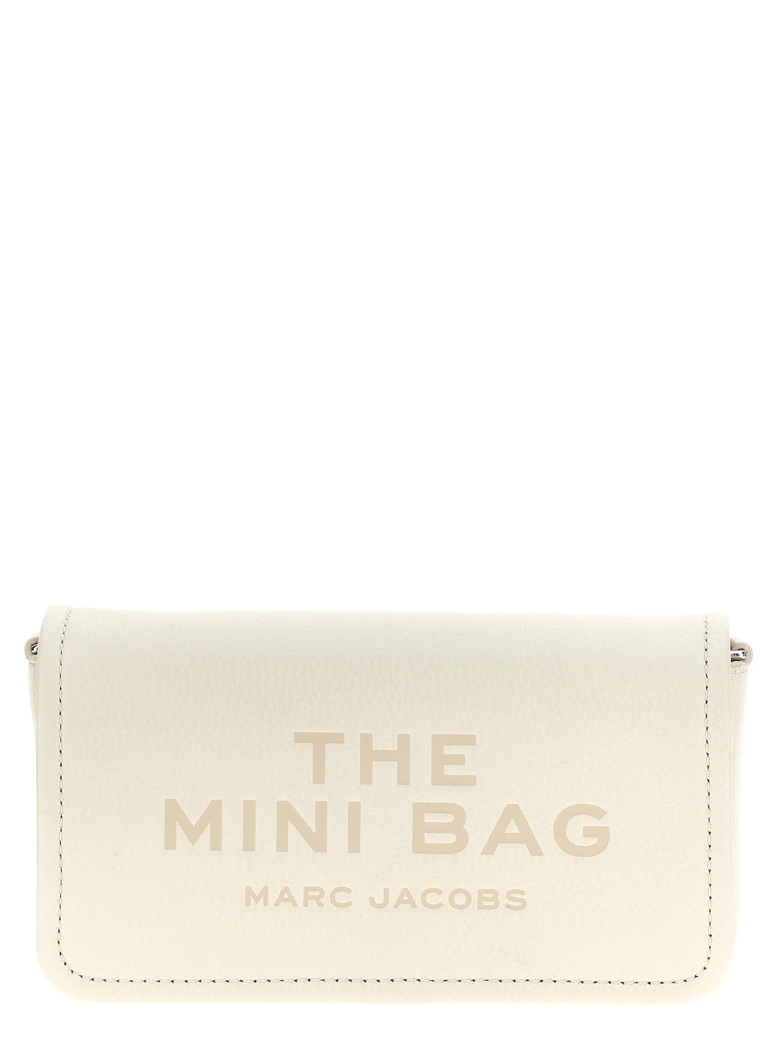 Marc Jacobs The Leather Mini Bag Crossbody Bag In White