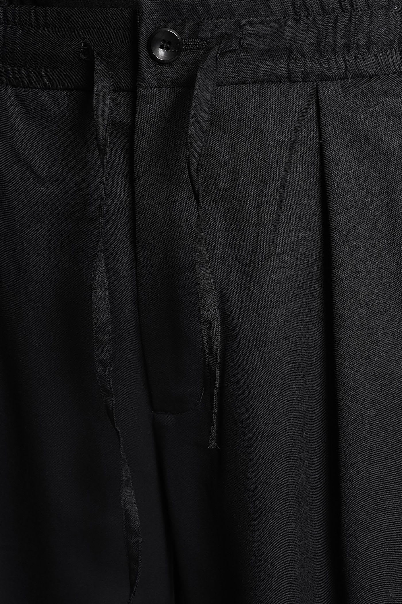 Attachment Pants In Black Polyester In Black