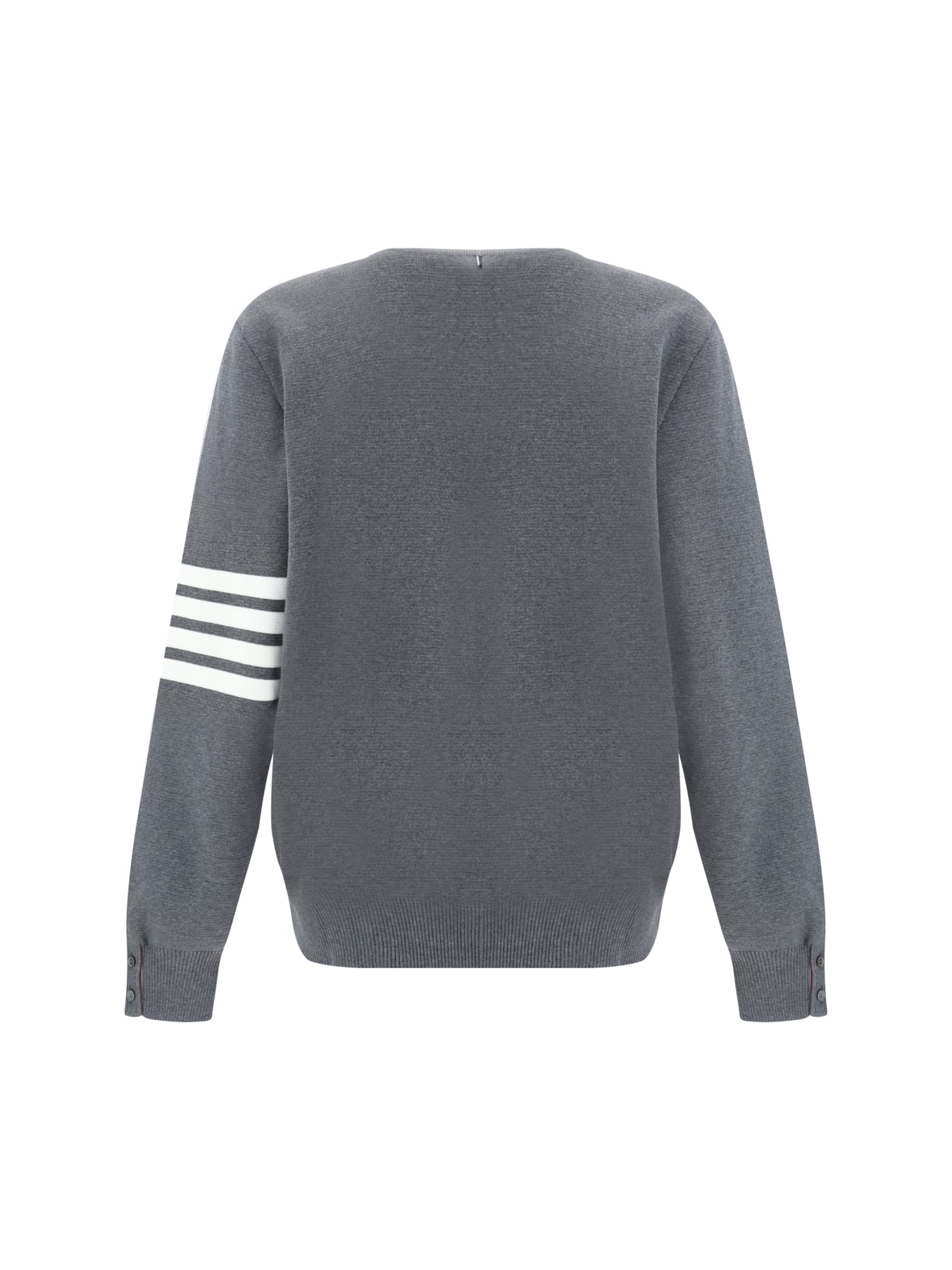 Shop Thom Browne Sweater In Med Grey