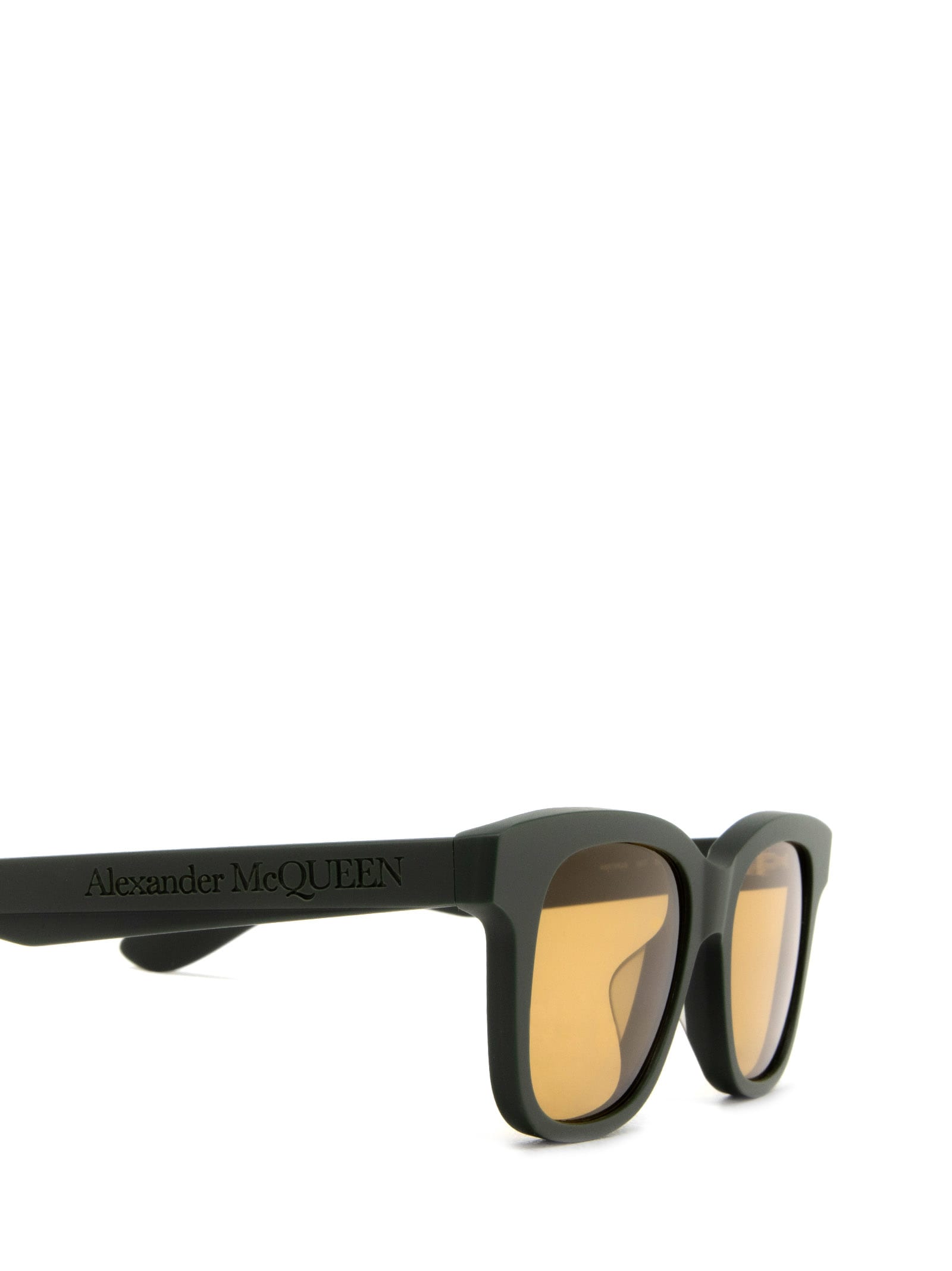 Shop Alexander Mcqueen Am0382s Green Sunglasses