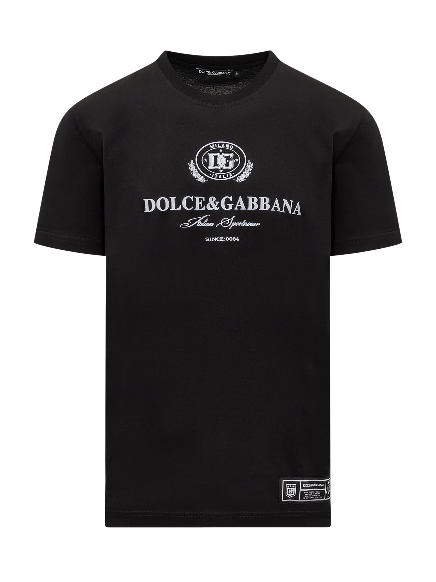Dolce & Gabbana Dolce&gabbana Italian Sportswear T-shirt In Black