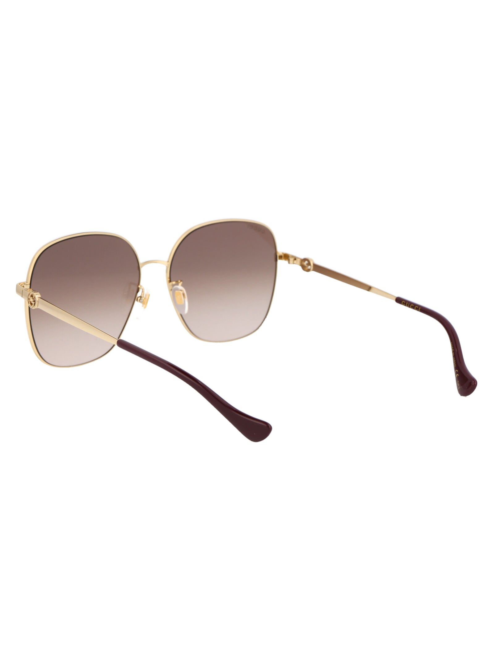 Shop Gucci Gg1089sa Sunglasses In 002 Gold Gold Brown