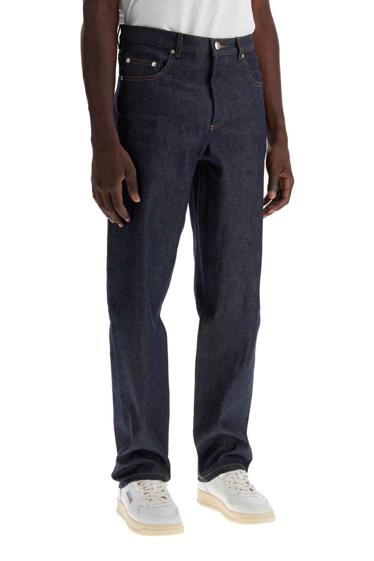 Apc A.p.c. Mens Martin Stonewashed Black Denim Jeans In Blue