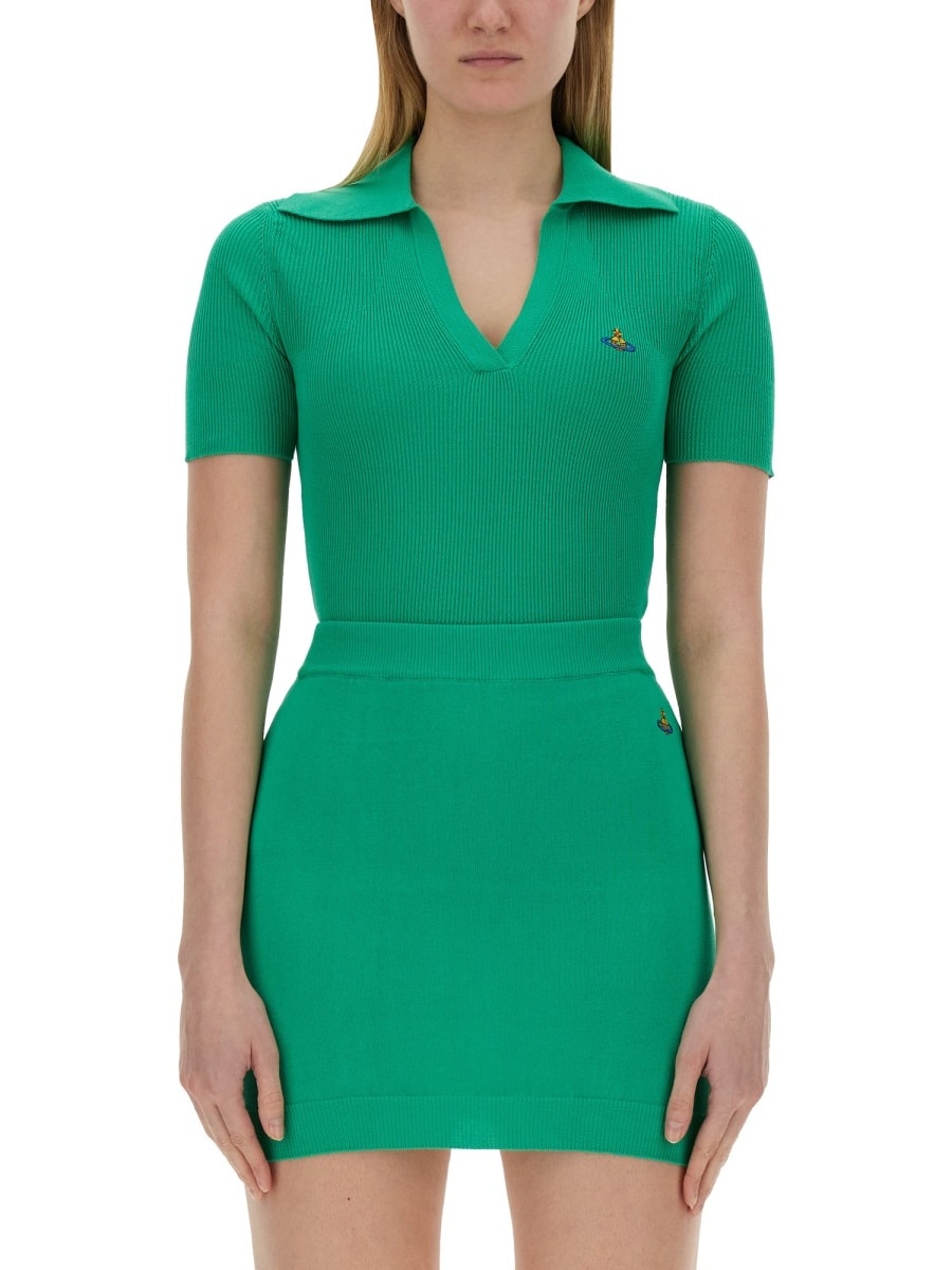 Shop Vivienne Westwood Polo Marina In Green