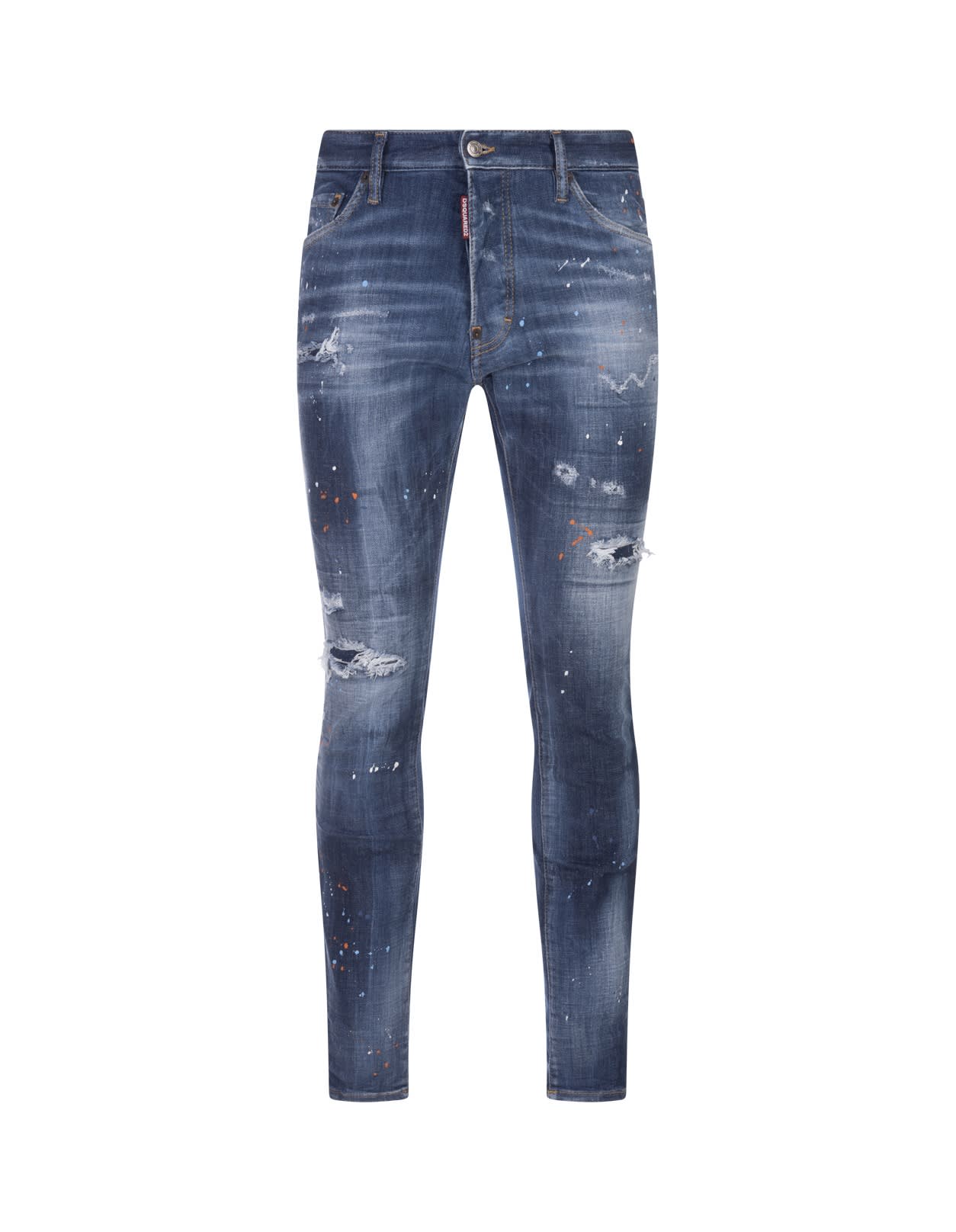 Dsquared2 Medium Coral Springs Wash Super Twinky Jeans In Blue