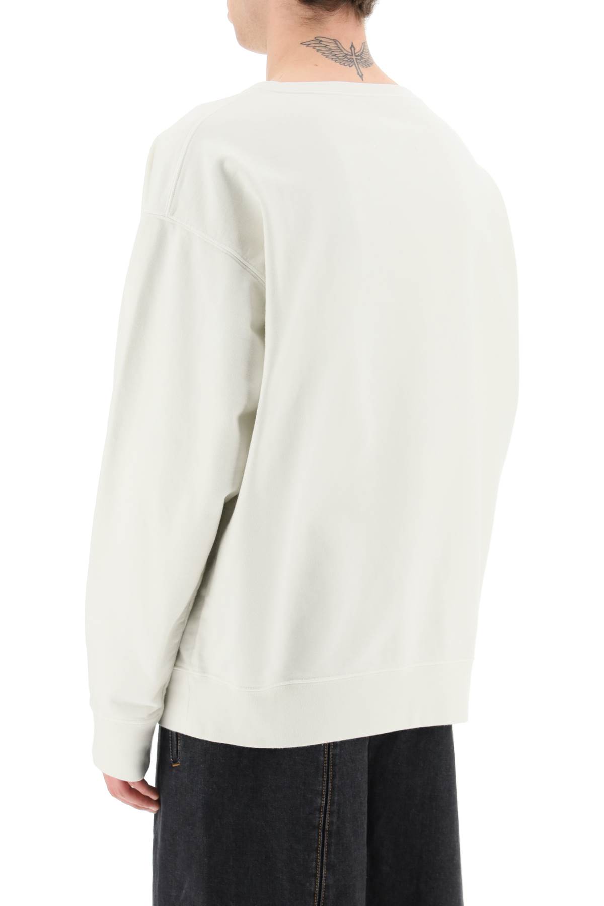 Maison Margiela Women Crewneck Sweatshirt In White
