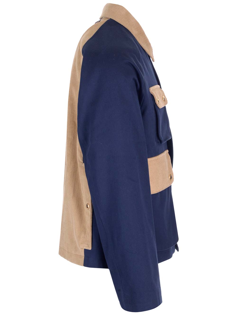 Shop Thom Browne Multi-pocket Blue Jacket In Navy