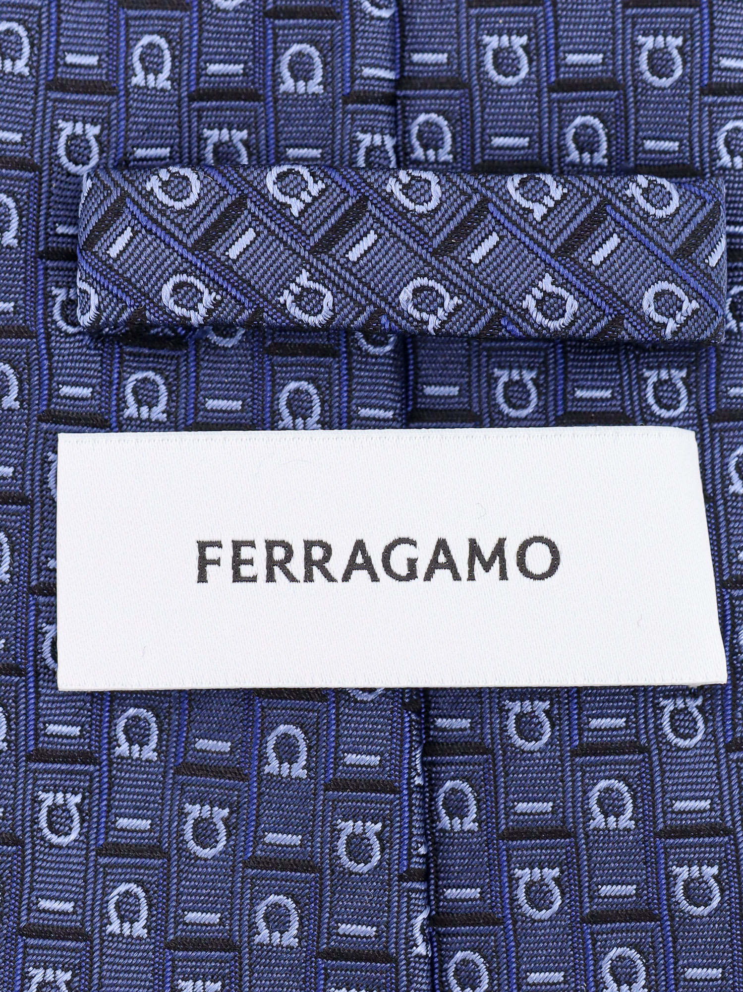 Shop Ferragamo Tie In Blue