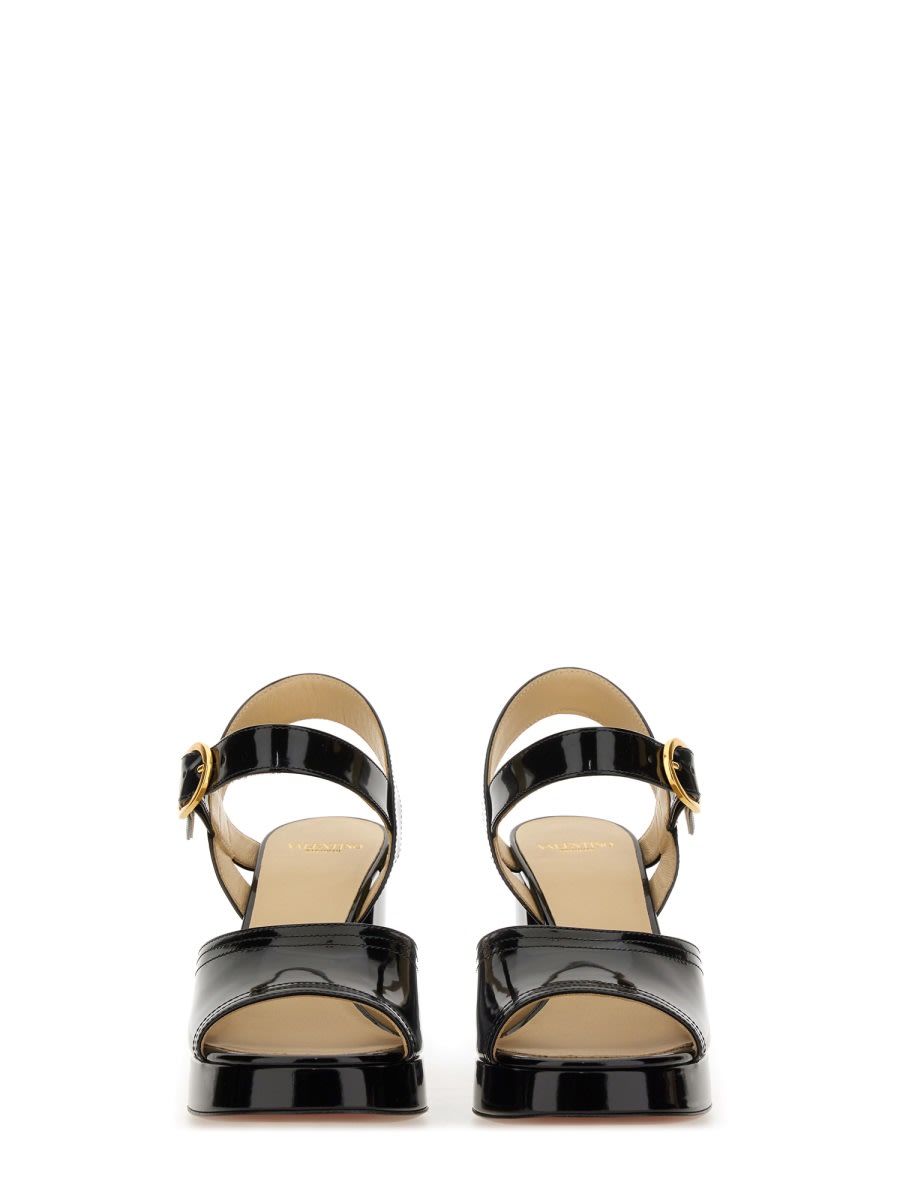 Valentino Fawcette Platform Sandal In Black