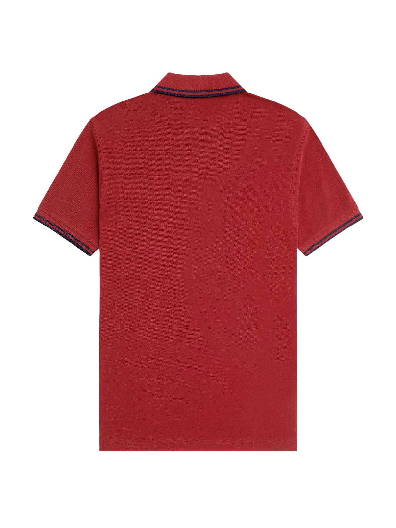 Fred Perry Classic Polo Shirt With Logo Embroidery In Red