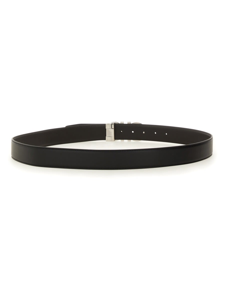 Ferragamo Cintura In Pelle In Black
