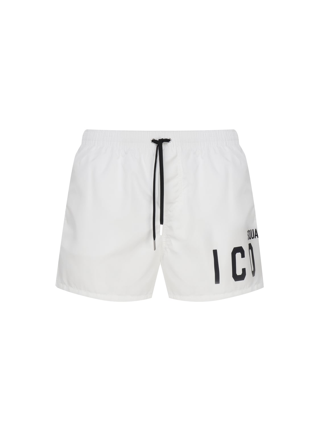 Shop Dsquared2 Icon Swimsuit In Nylon In White