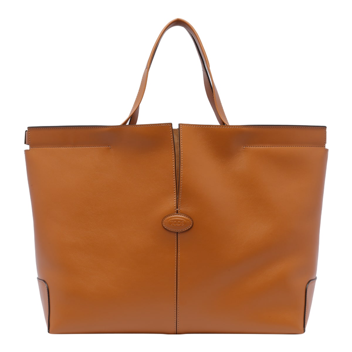 Shop Tod's Di Bag Folio Shopping Bag In Brown